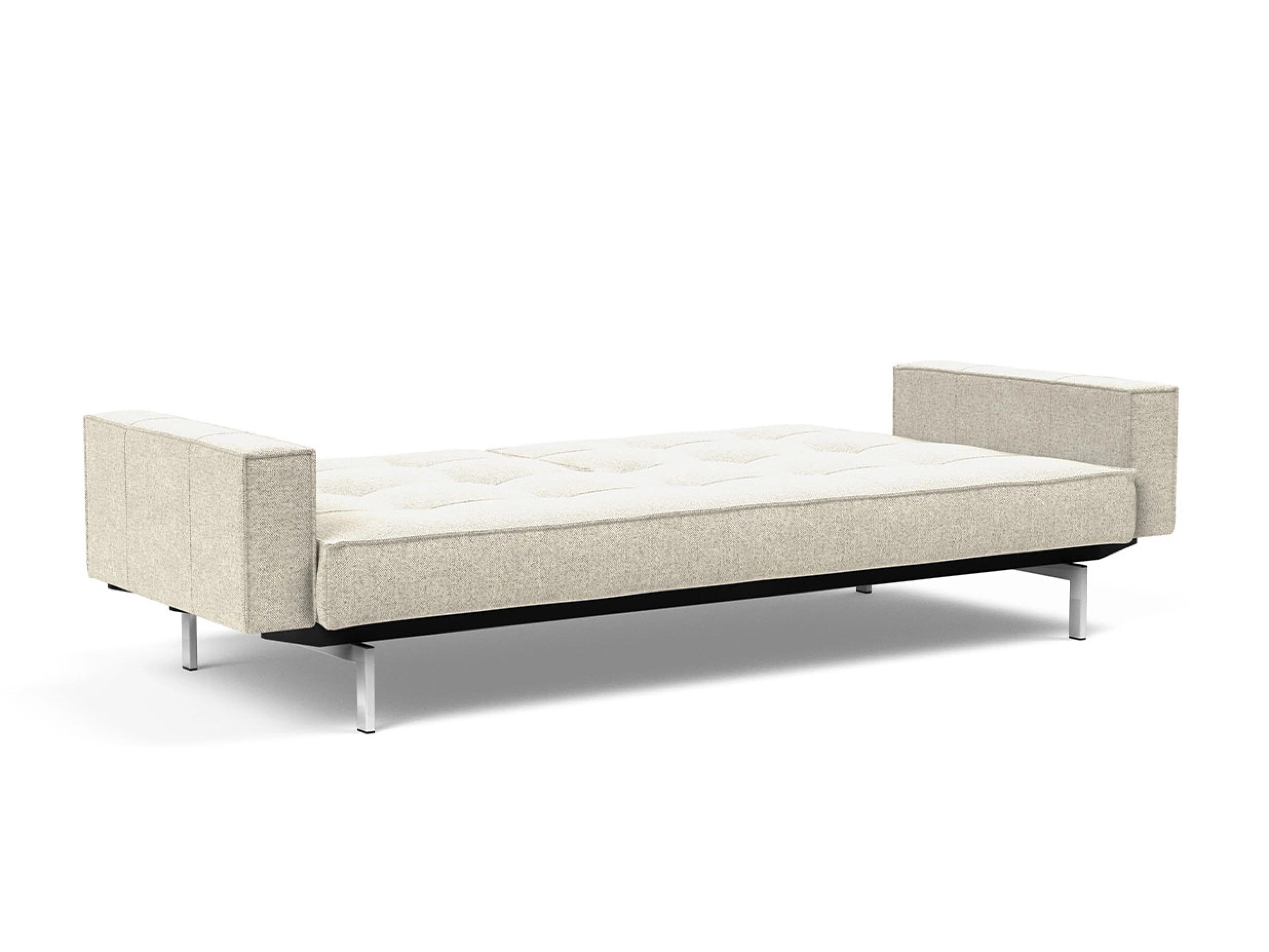 Ansicht des Produktes Splitback Schlafsofa Querschläfer in Stoff Beige