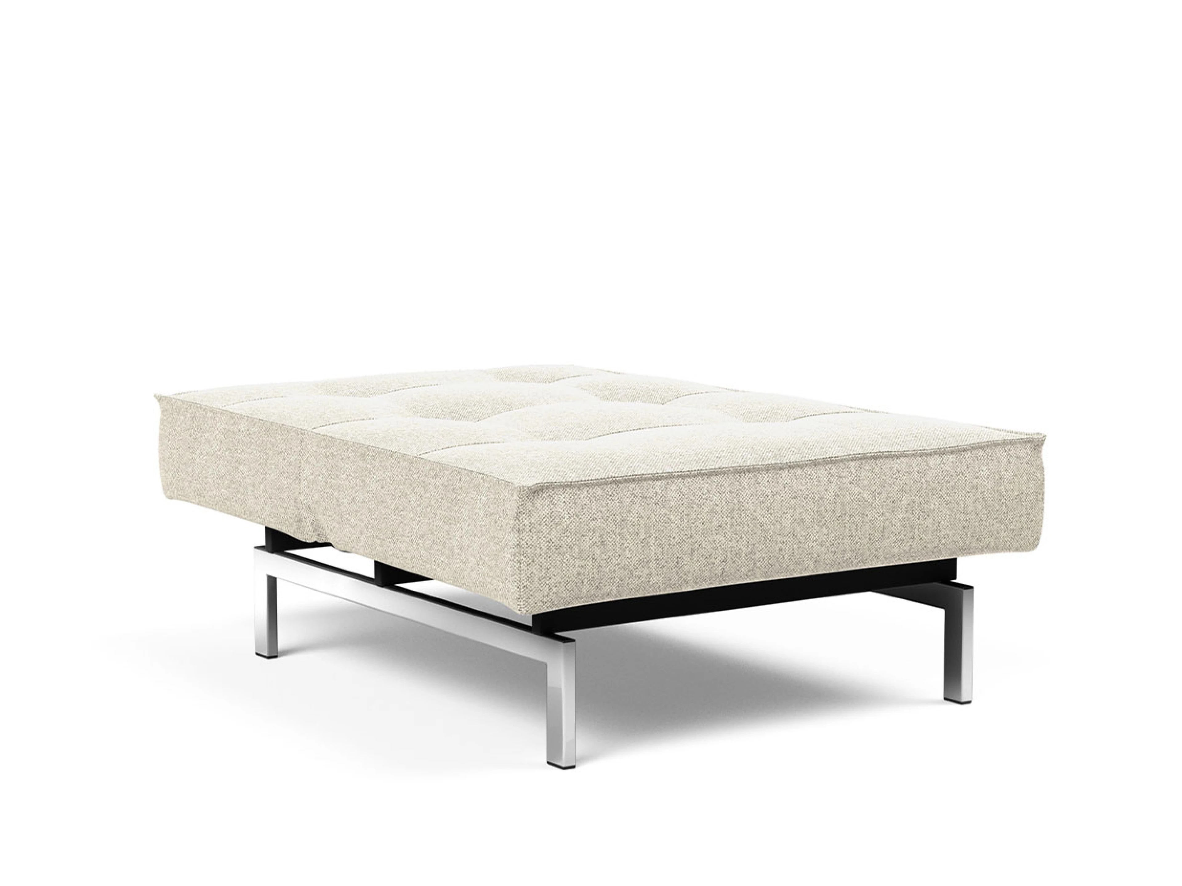 Ansicht des Produktes Splitback Hocker in Stoff Beige