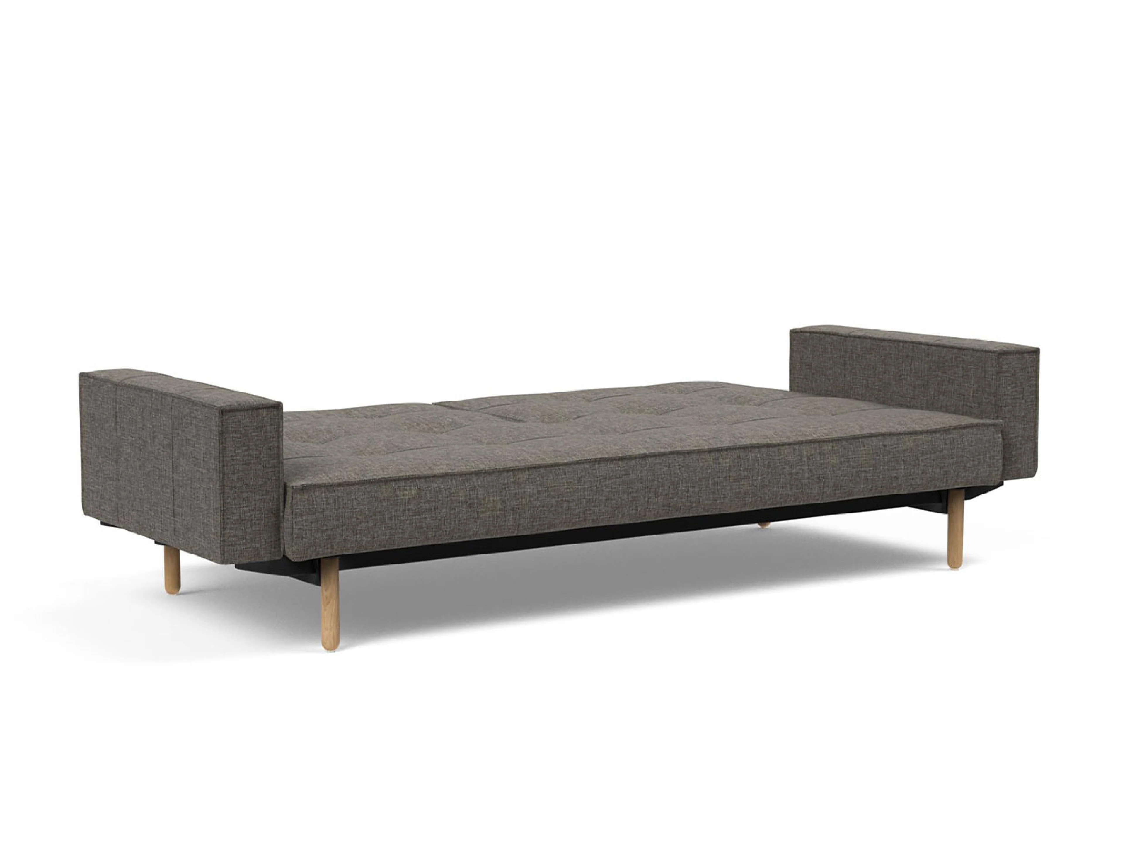 Ansicht des Produktes Splitback Schlafsofa Querschläfer in Stoff Grau