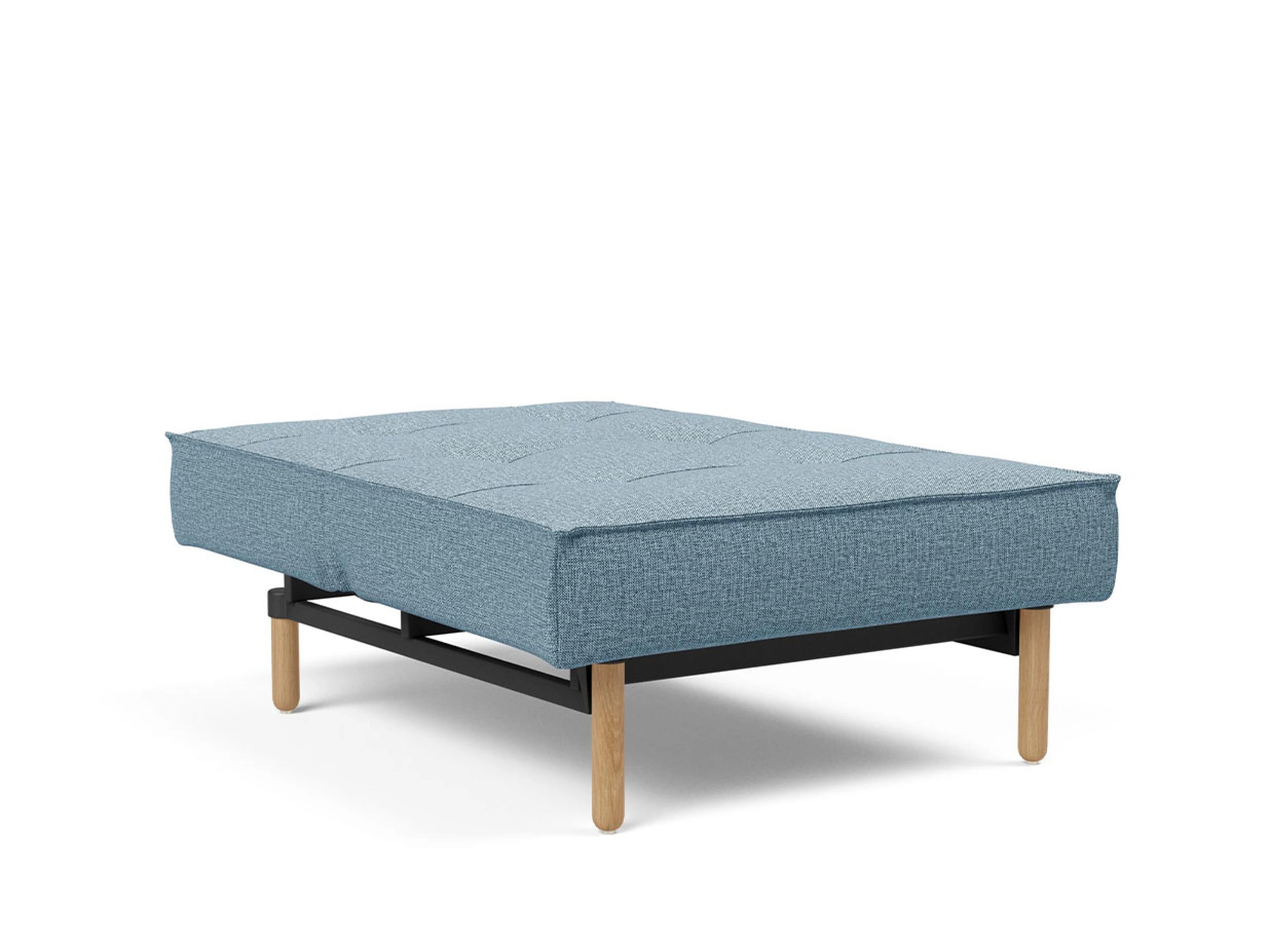 Ansicht des Produktes Splitback Hocker in Stoff Blau