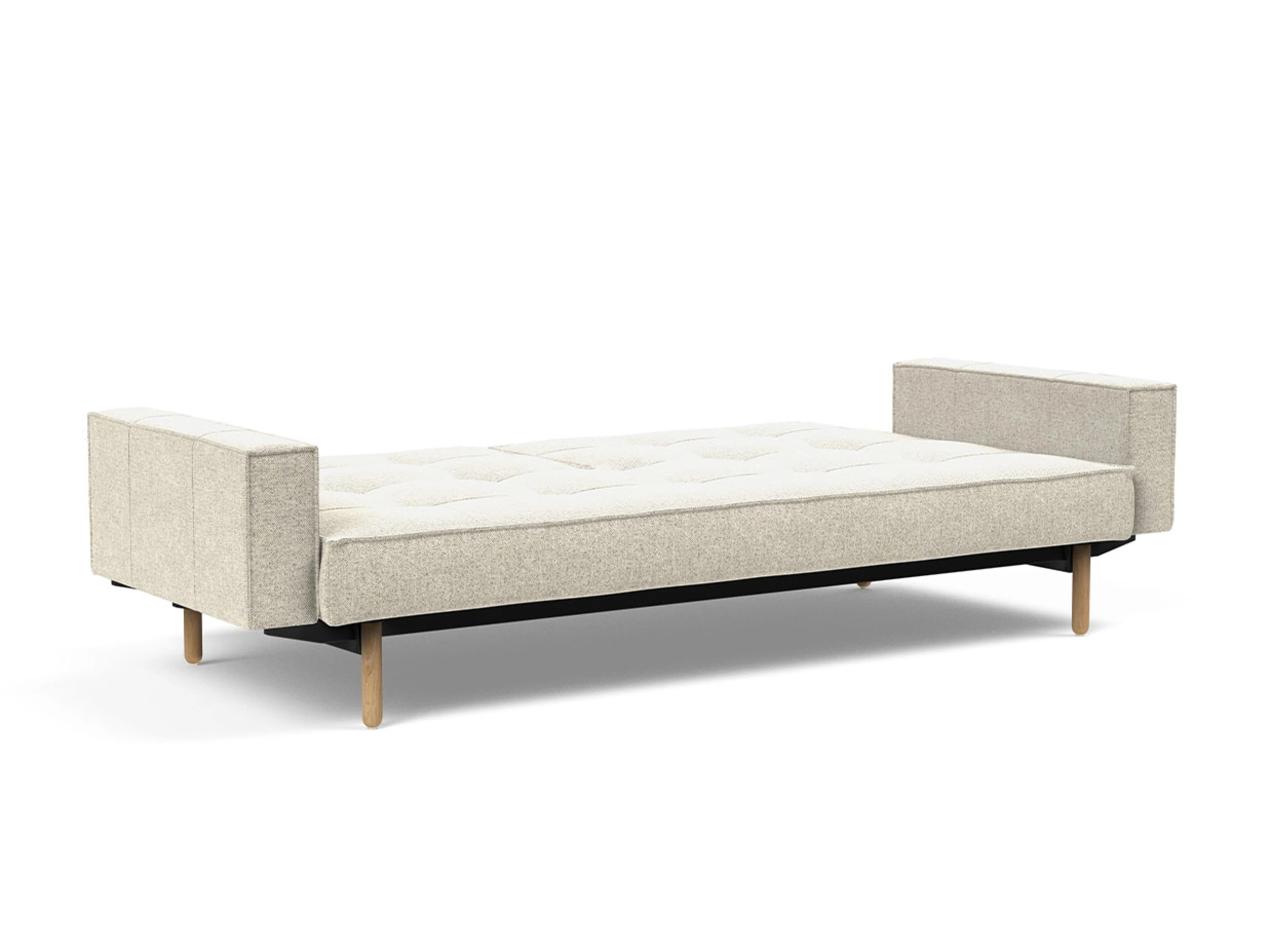 Ansicht des Produktes Splitback Schlafsofa Querschläfer in Stoff Beige