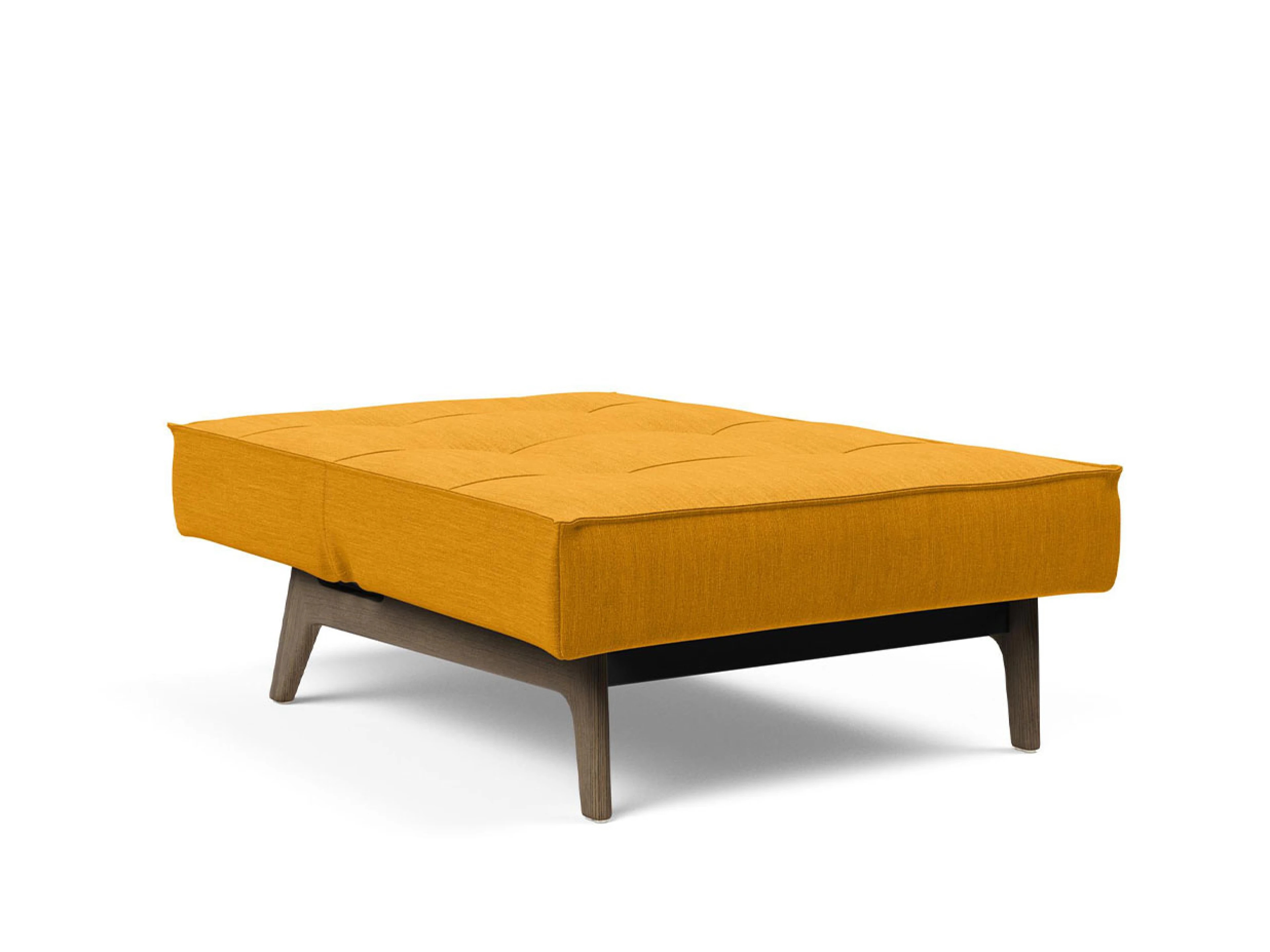 Ansicht des Produktes Splitback Hocker in Stoff Gelb