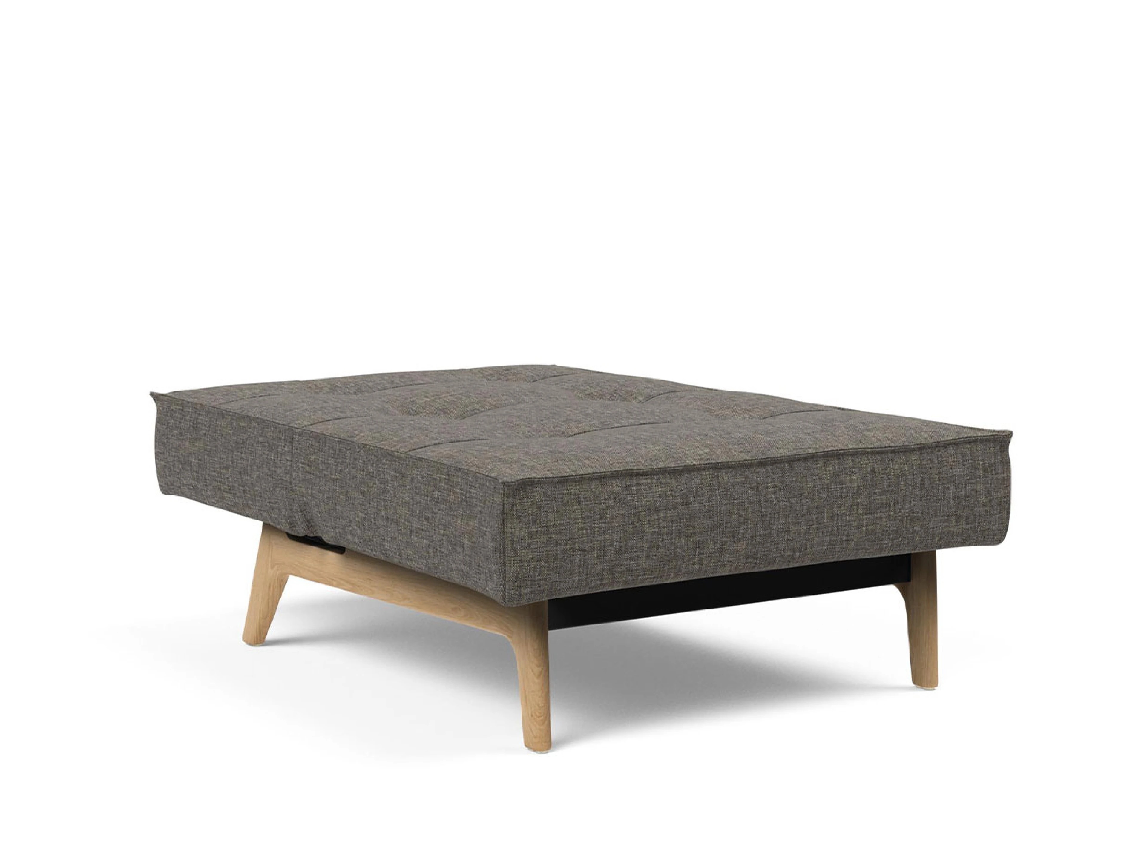 Ansicht des Produktes Splitback Hocker in Stoff Grau
