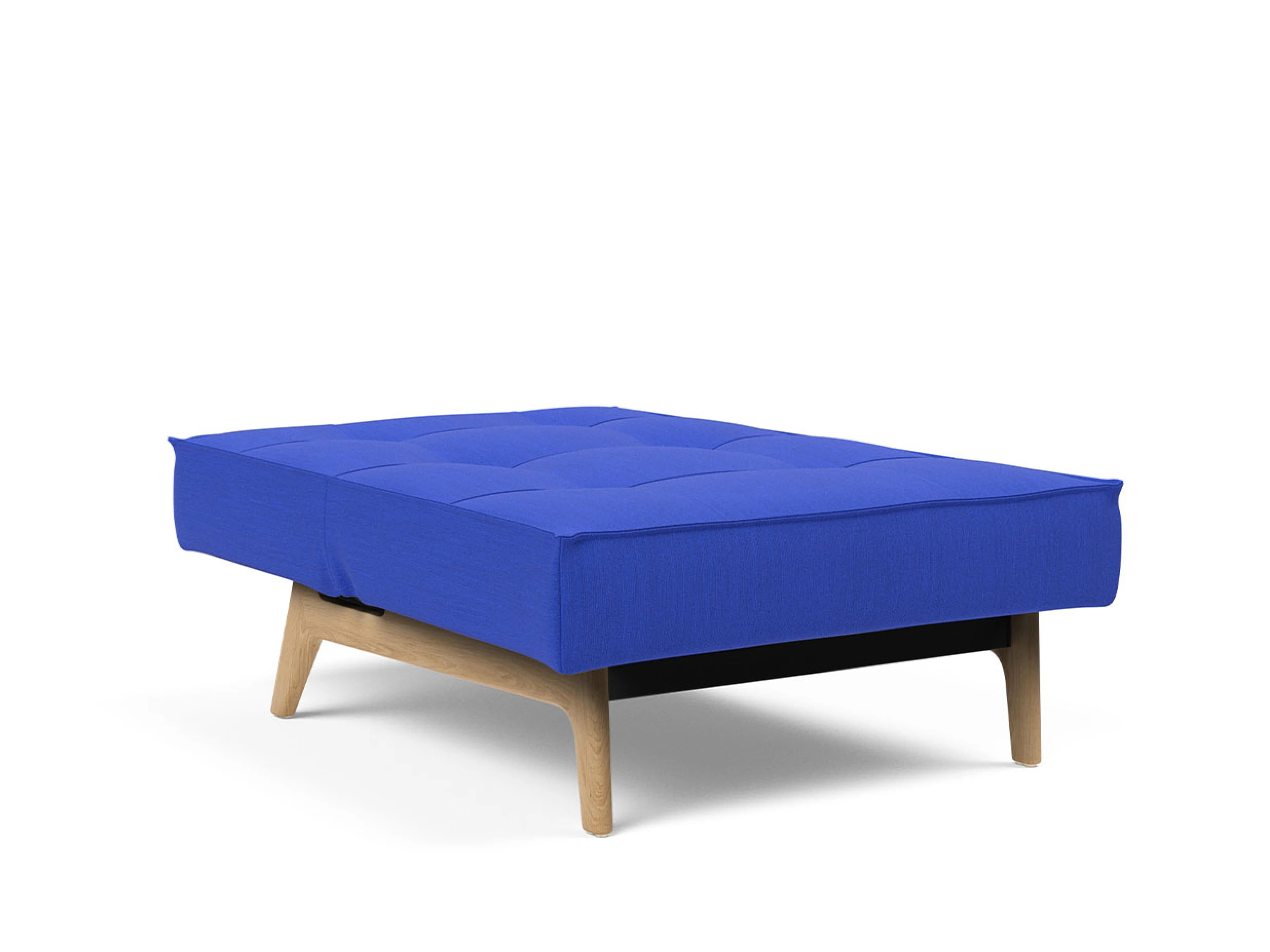 Ansicht des Produktes Splitback Hocker in Stoff Blau