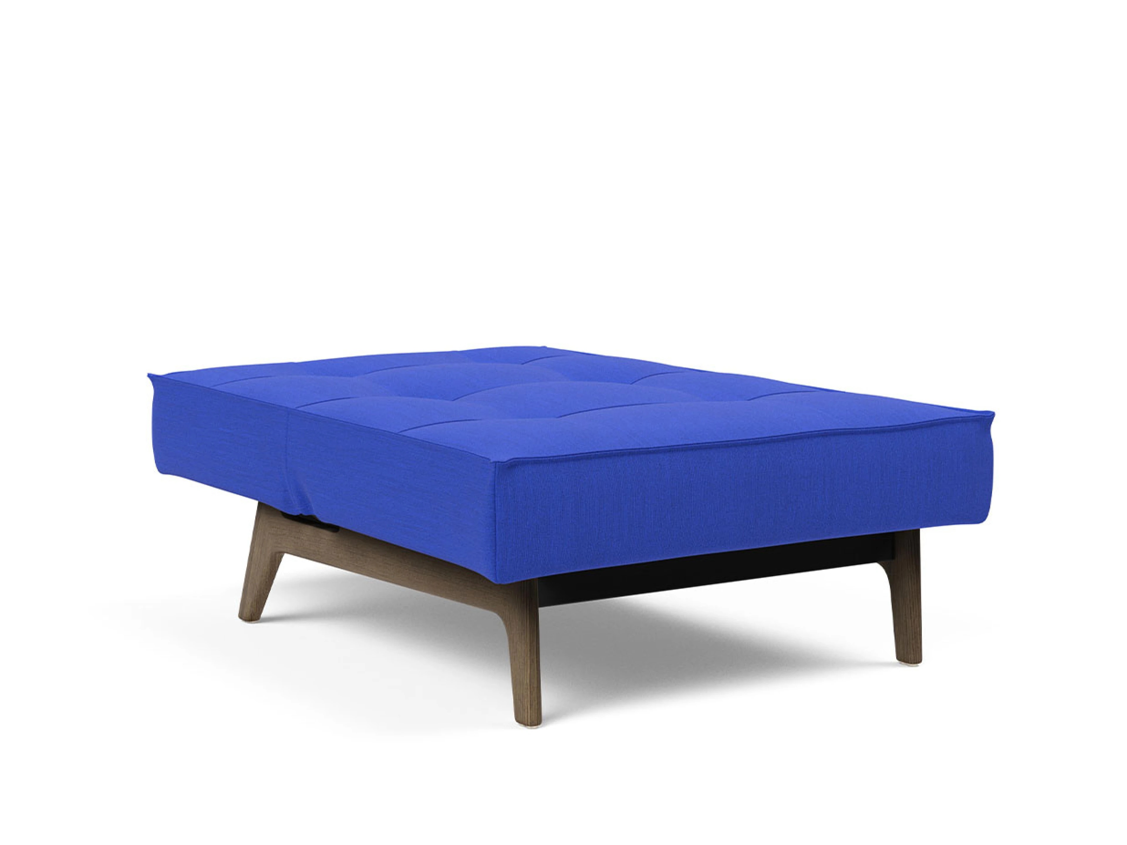 Ansicht des Produktes Splitback Hocker in Stoff Blau