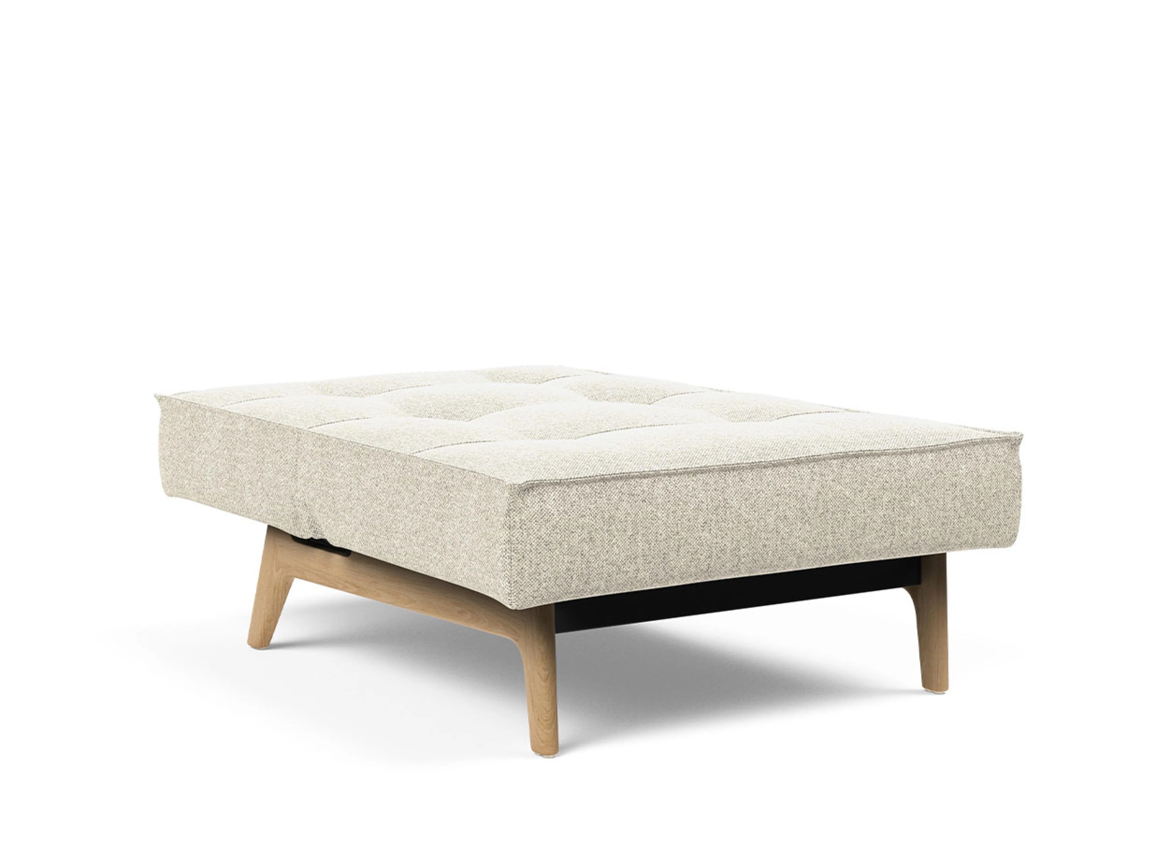 Ansicht des Produktes Splitback Hocker in Stoff Beige