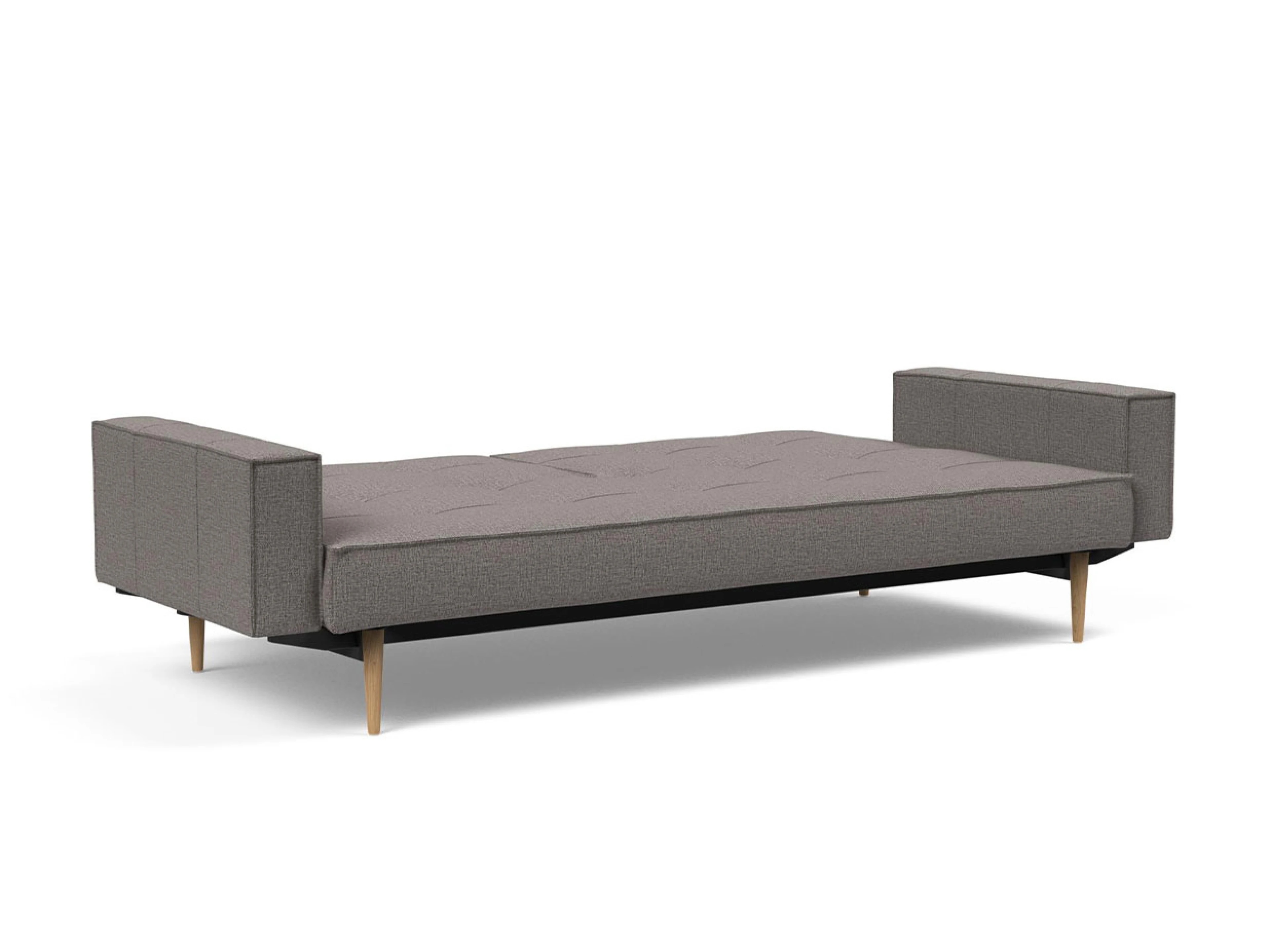 Ansicht des Produktes Splitback Schlafsofa Querschläfer in Stoff Grau