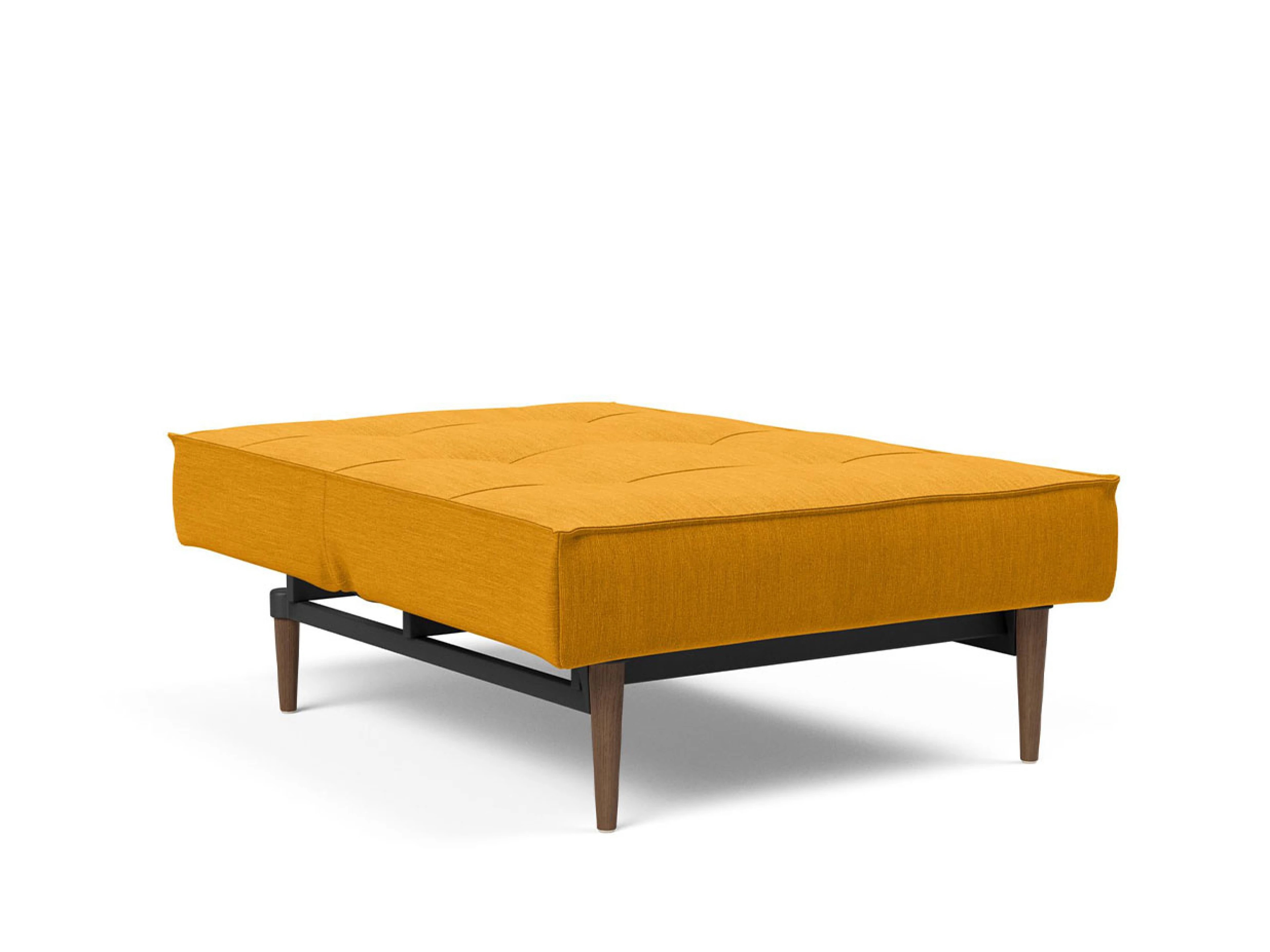 Ansicht des Produktes Splitback Hocker in Stoff Gelb