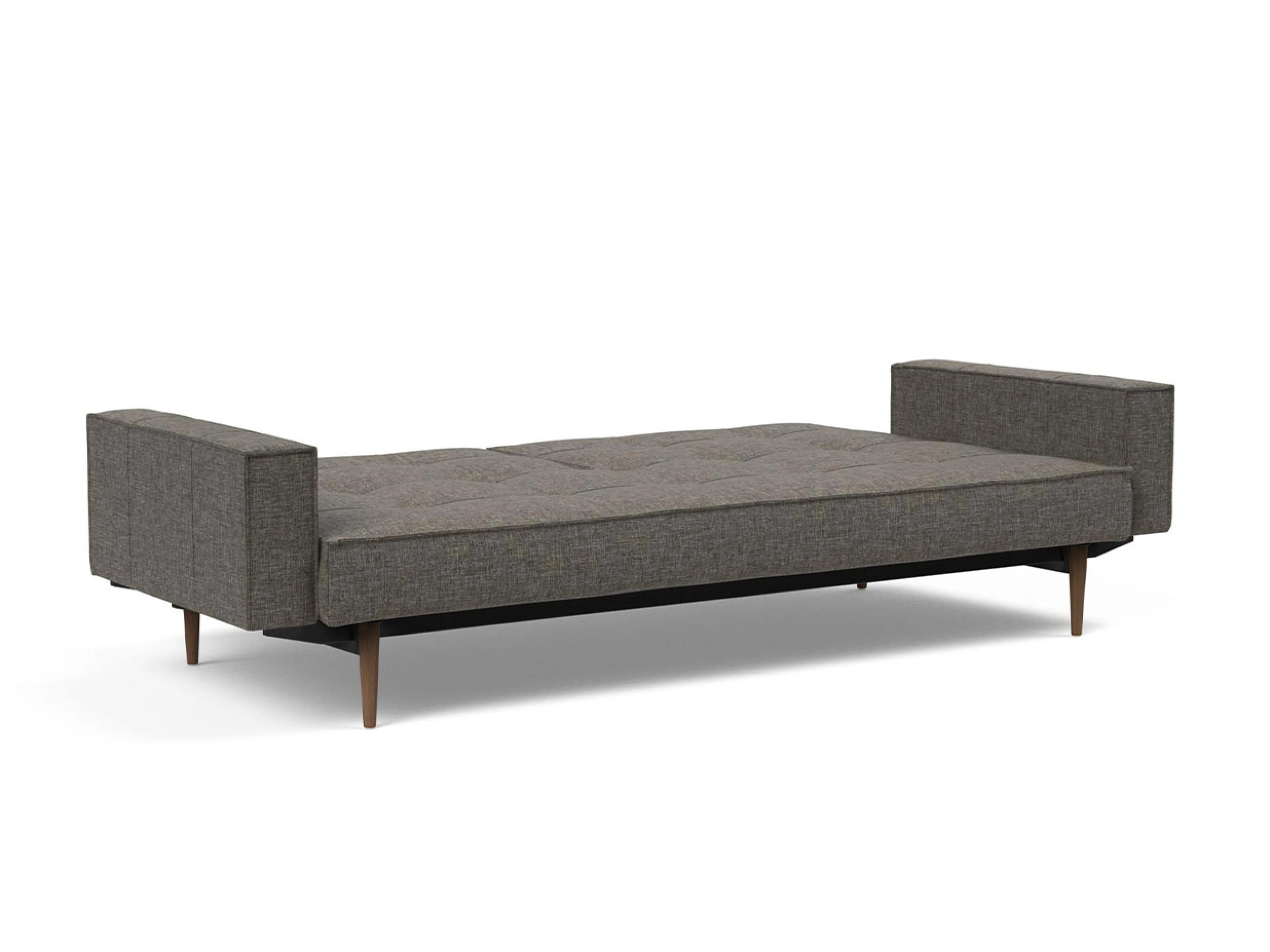 Ansicht des Produktes Splitback Schlafsofa Querschläfer in Stoff Grau
