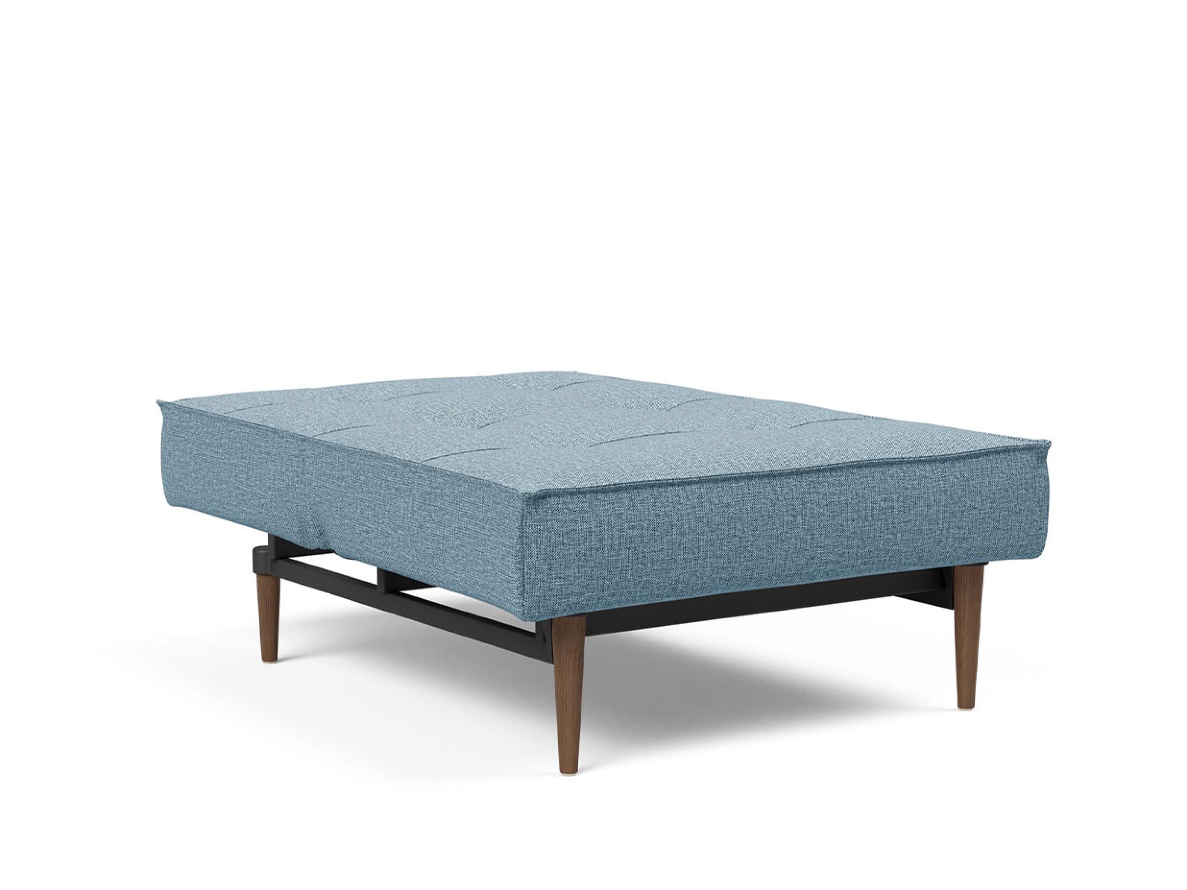 Ansicht des Produktes Splitback Hocker in Stoff Blau