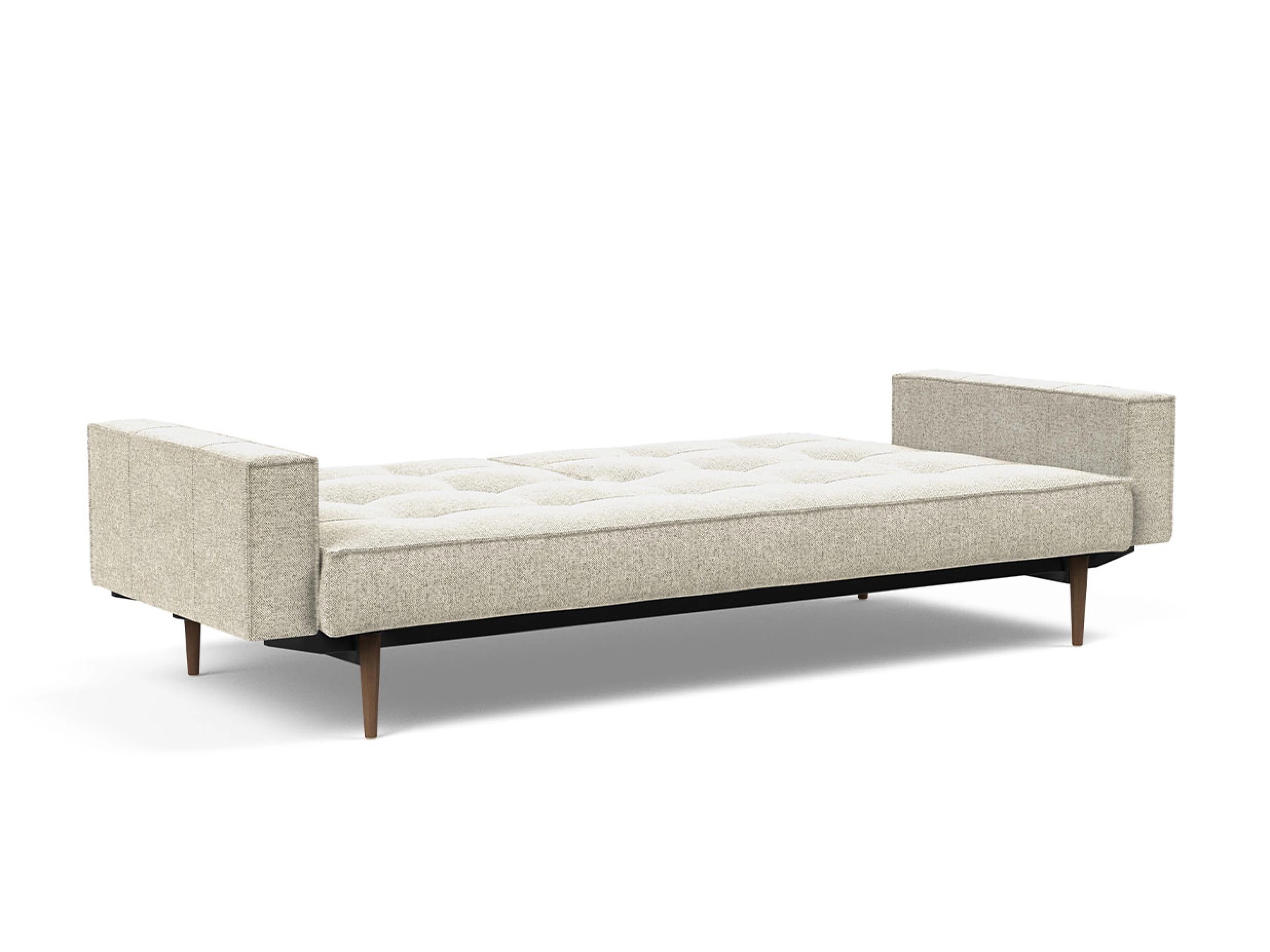 Ansicht des Produktes Splitback Schlafsofa Querschläfer in Stoff Beige