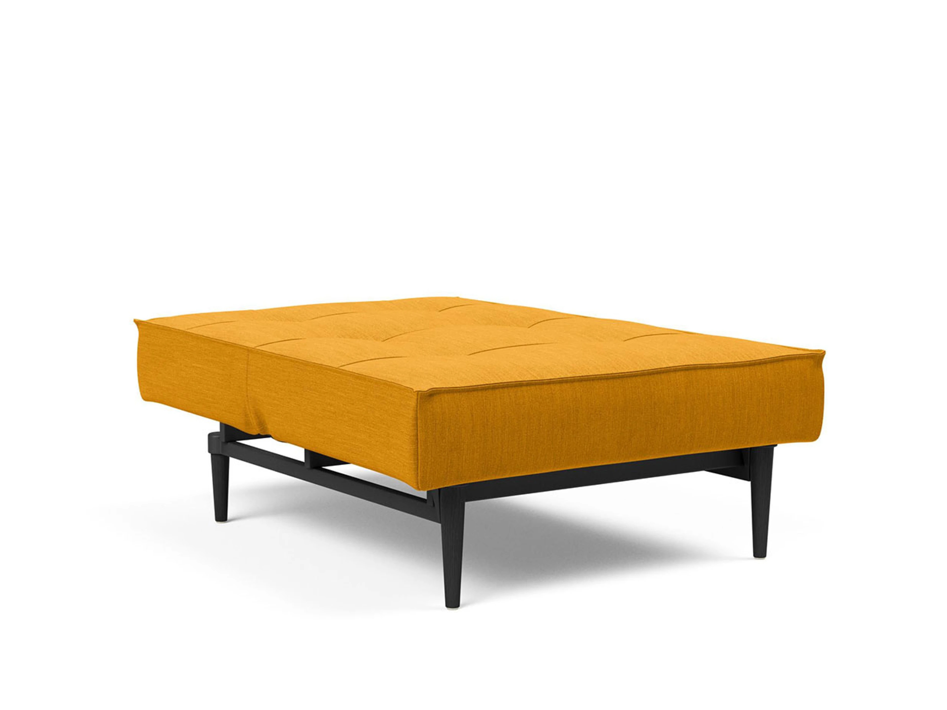 Ansicht des Produktes Splitback Hocker in Stoff Gelb