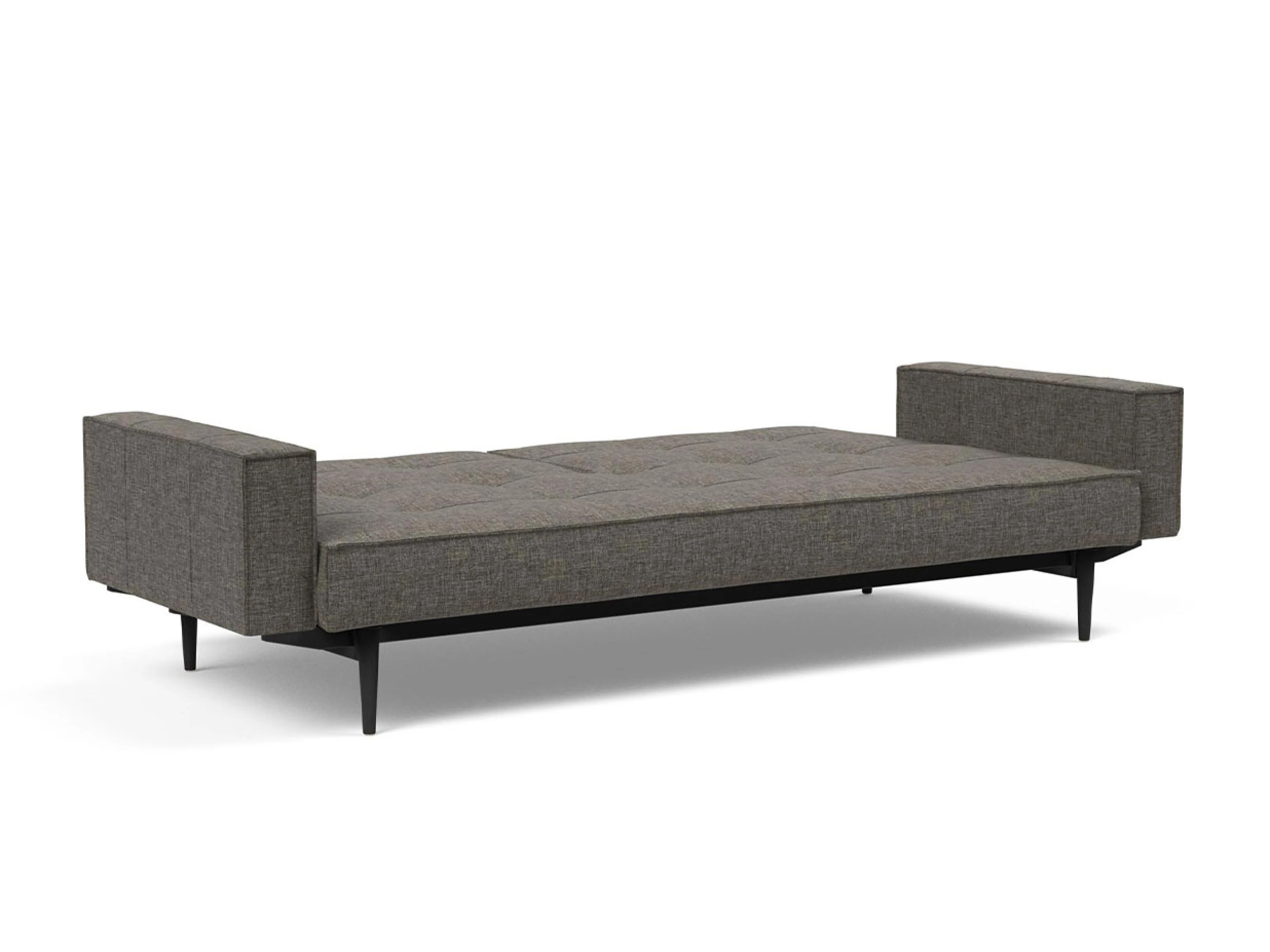 Ansicht des Produktes Splitback Schlafsofa Querschläfer in Stoff Grau