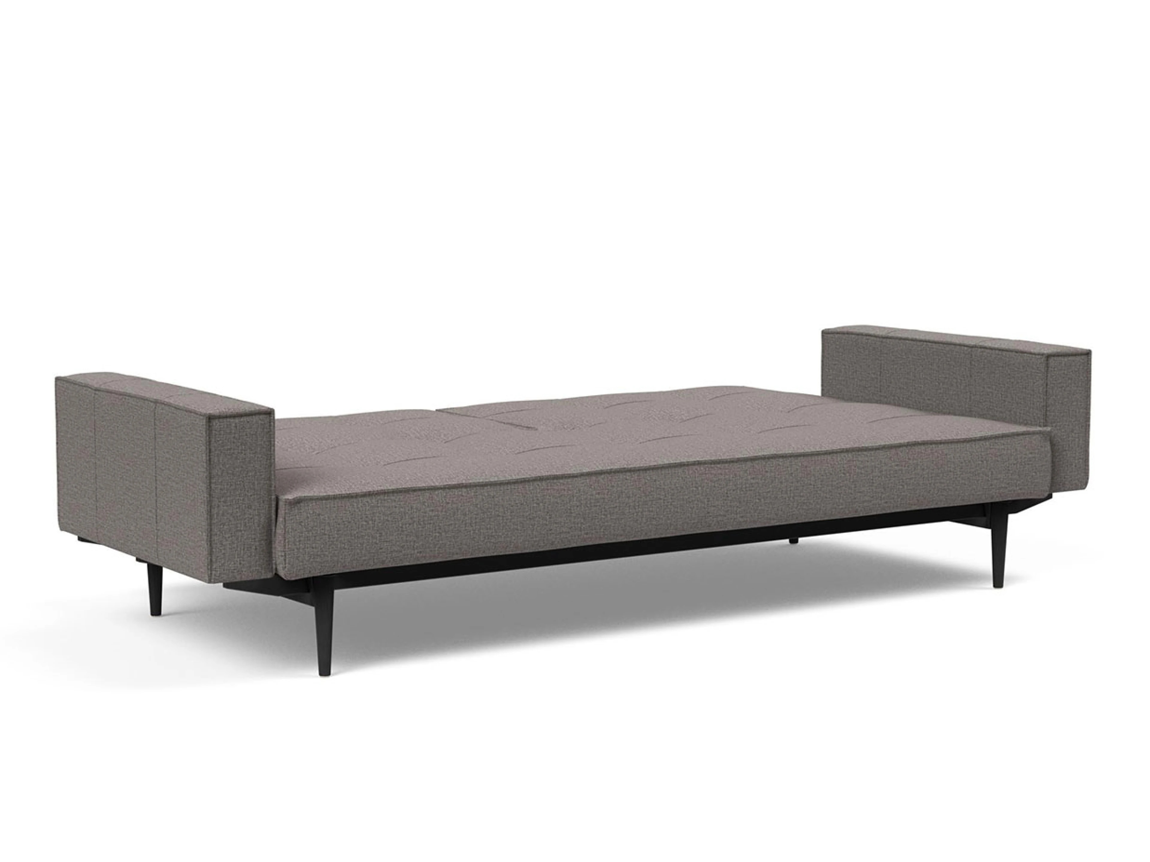 Ansicht des Produktes Splitback Schlafsofa Querschläfer in Stoff Grau