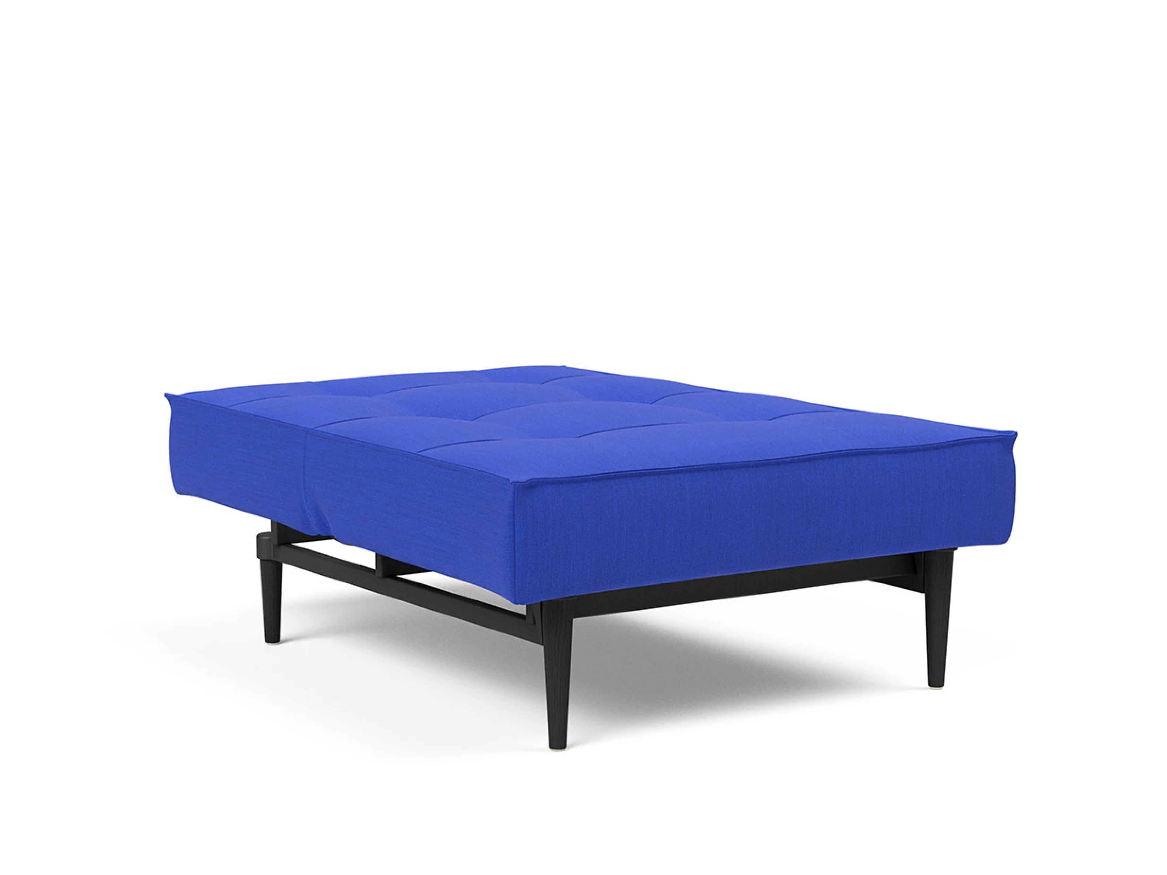 Ansicht des Produktes Splitback Hocker in Stoff Blau