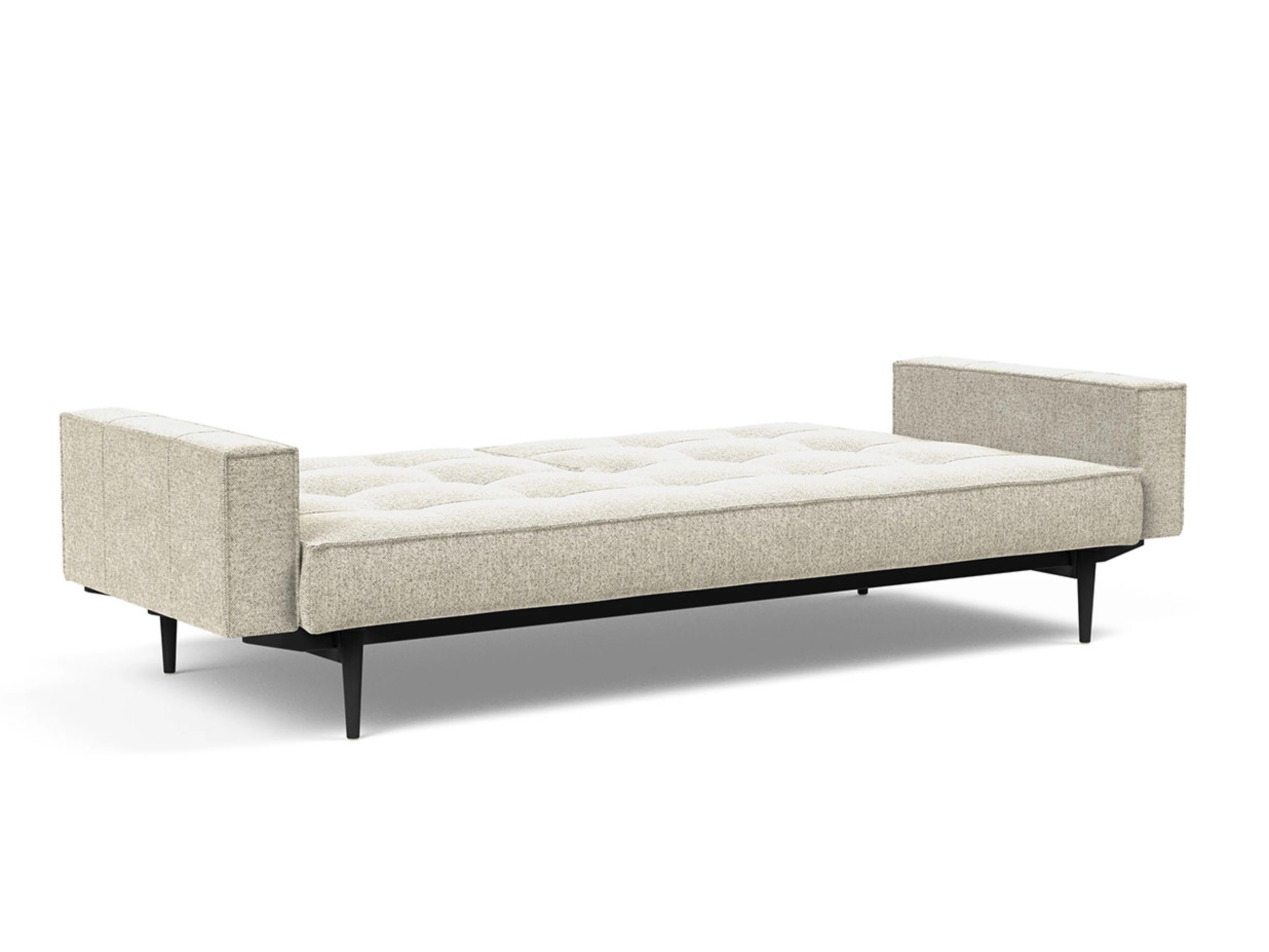 Ansicht des Produktes Splitback Schlafsofa Querschläfer in Stoff Beige