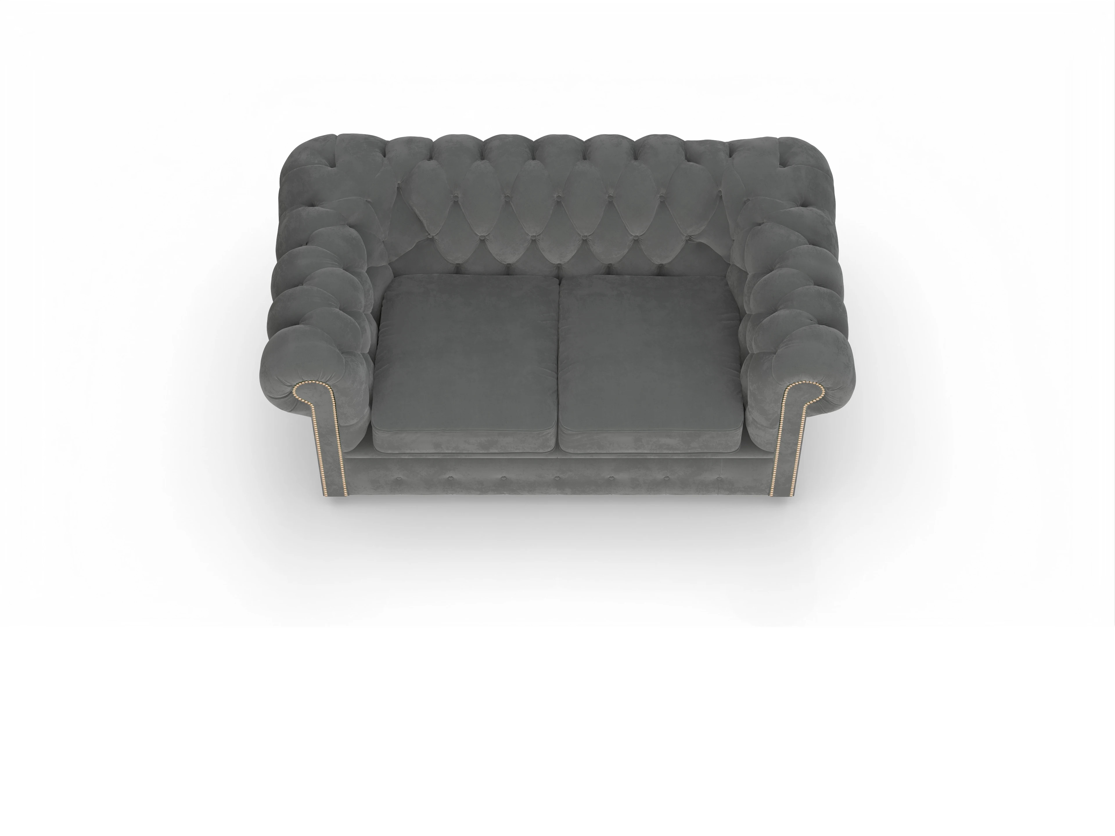 Ansicht des Produktes Brighton 2-Sitzer Sofa in Stoff Grau