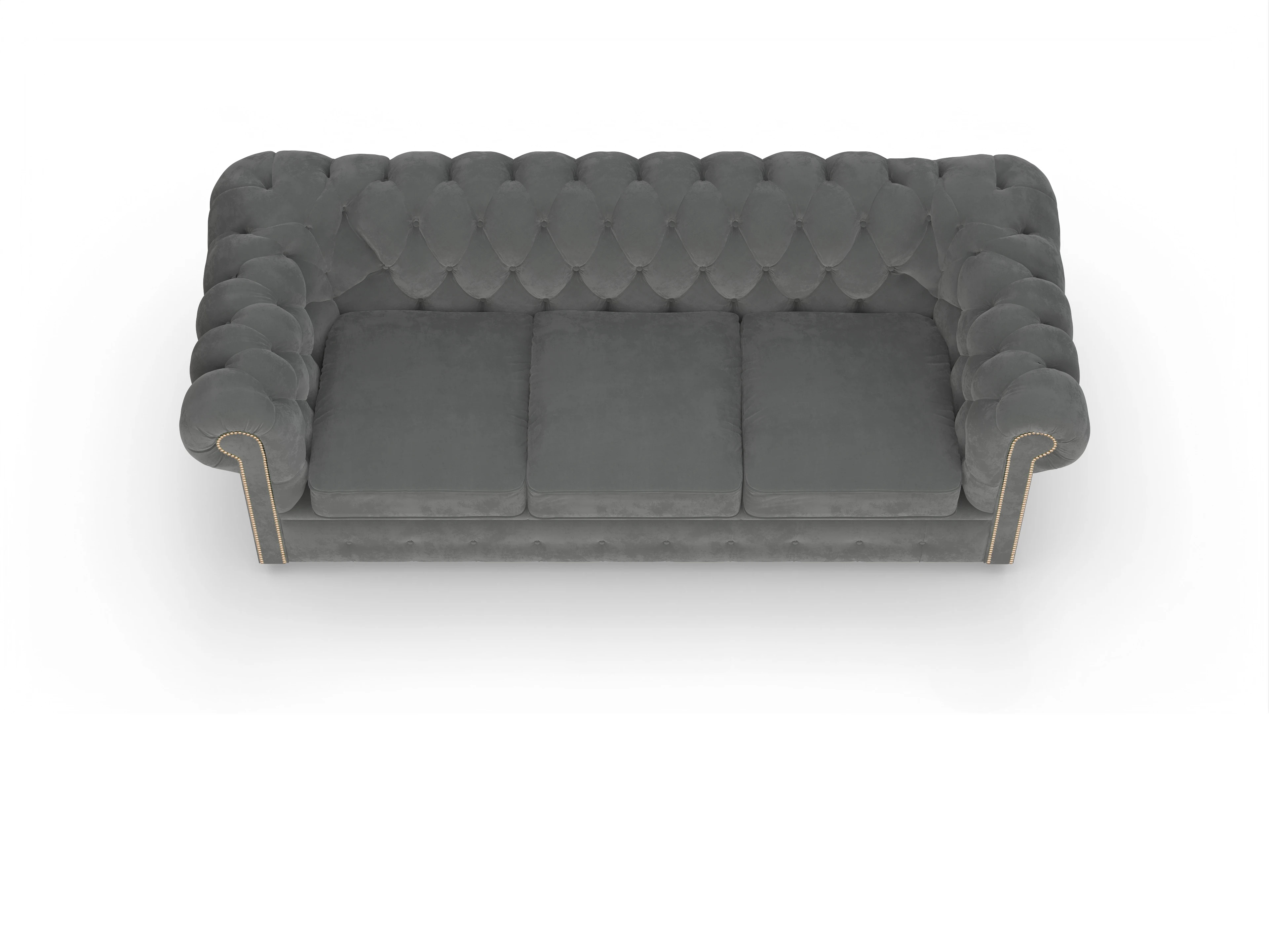 Ansicht des Produktes Brighton 3,5-Sitzer Sofa in Stoff Grau