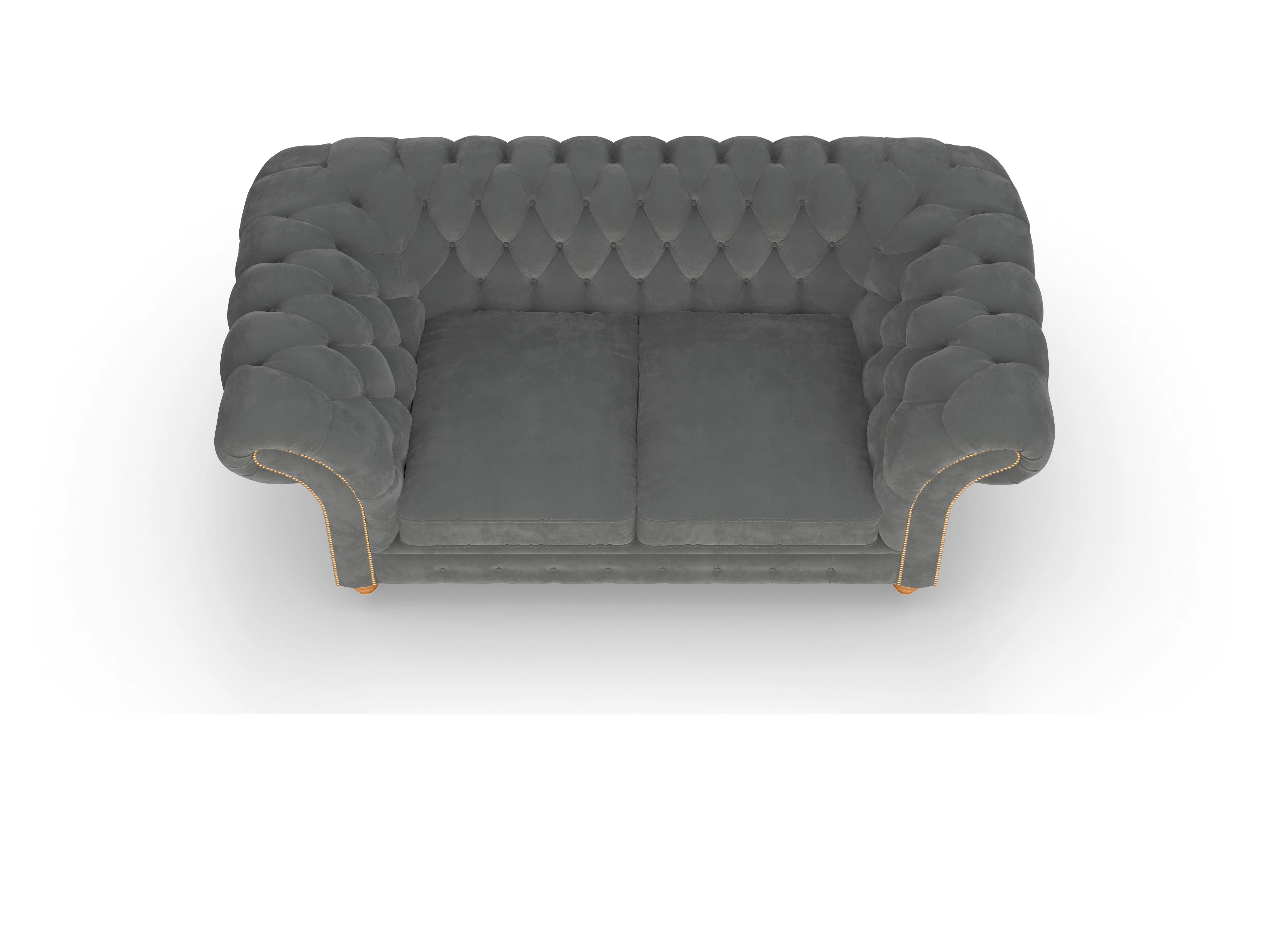 Ansicht des Produktes Knightsbridge 2-Sitzer Sofa in Stoff Grau