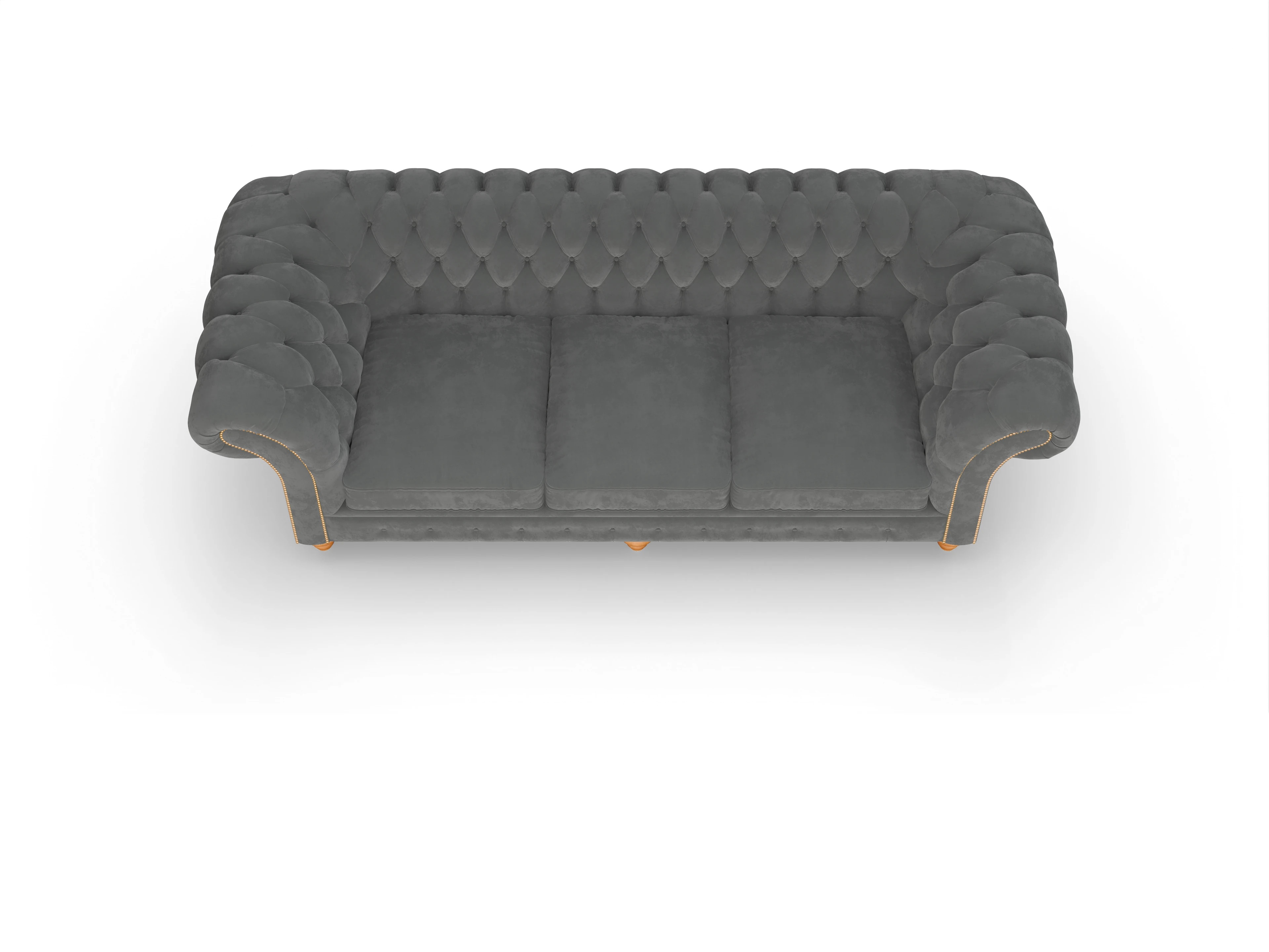 Ansicht des Produktes Knightsbridge 4-Sitzer Sofa in Stoff Grau