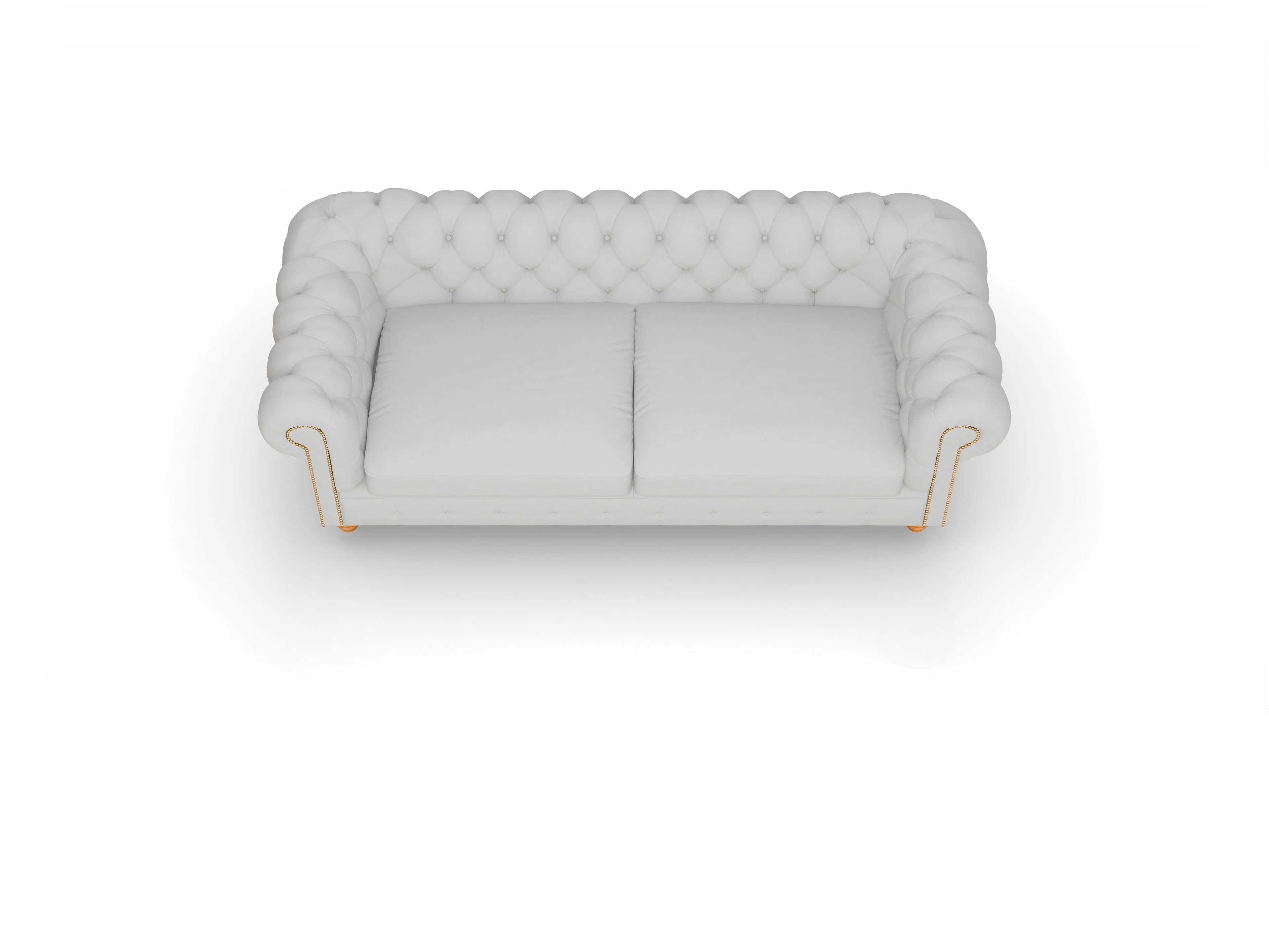 Ansicht des Produktes Trafalgar 3,5-Sitzer Sofa in Leder Weiss