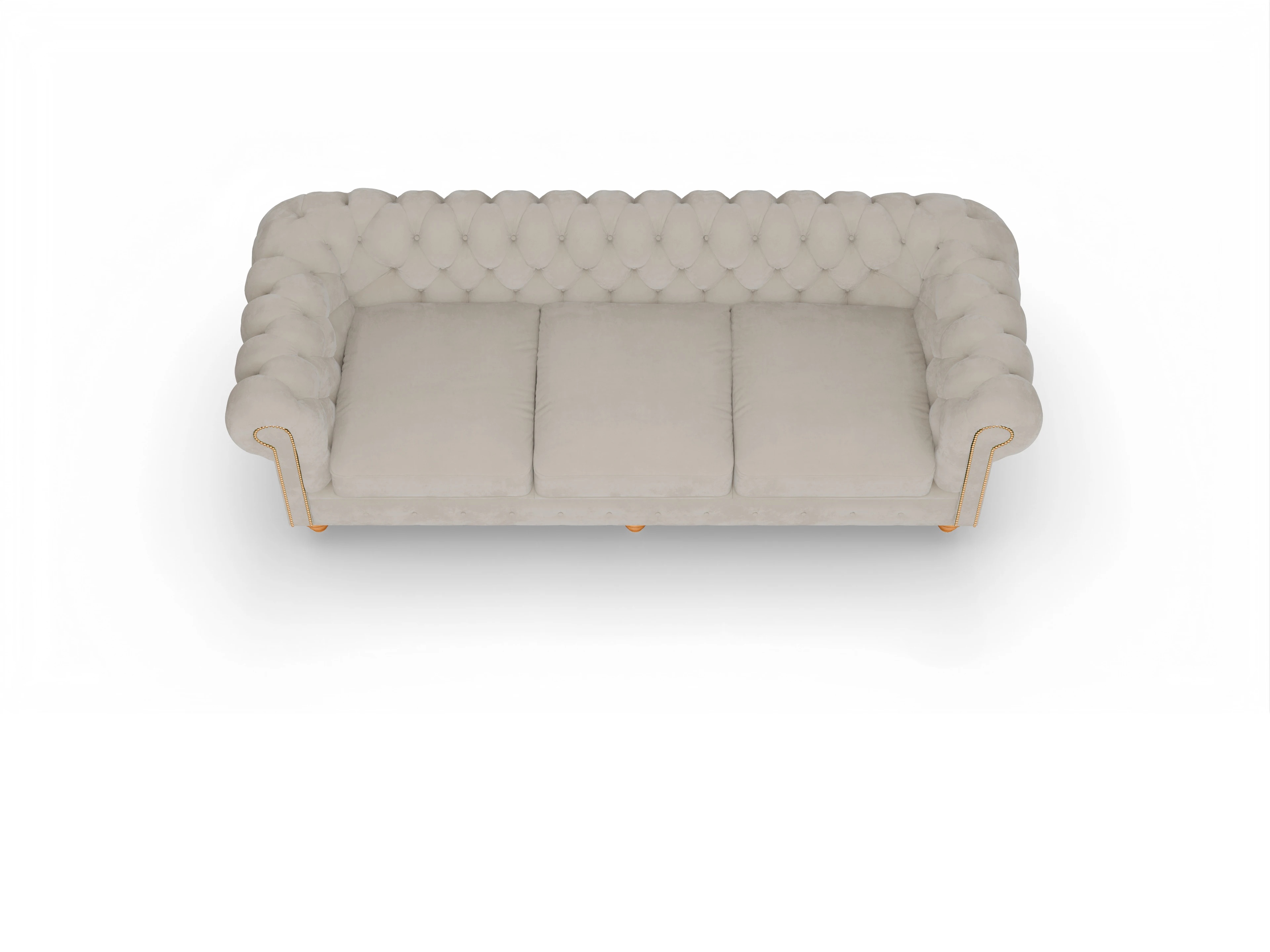 Chesterfield Trafalgar 4-Sitzer Ansicht des Produktes Trafalgar 4-Sitzer Sofa in Stoff Beige