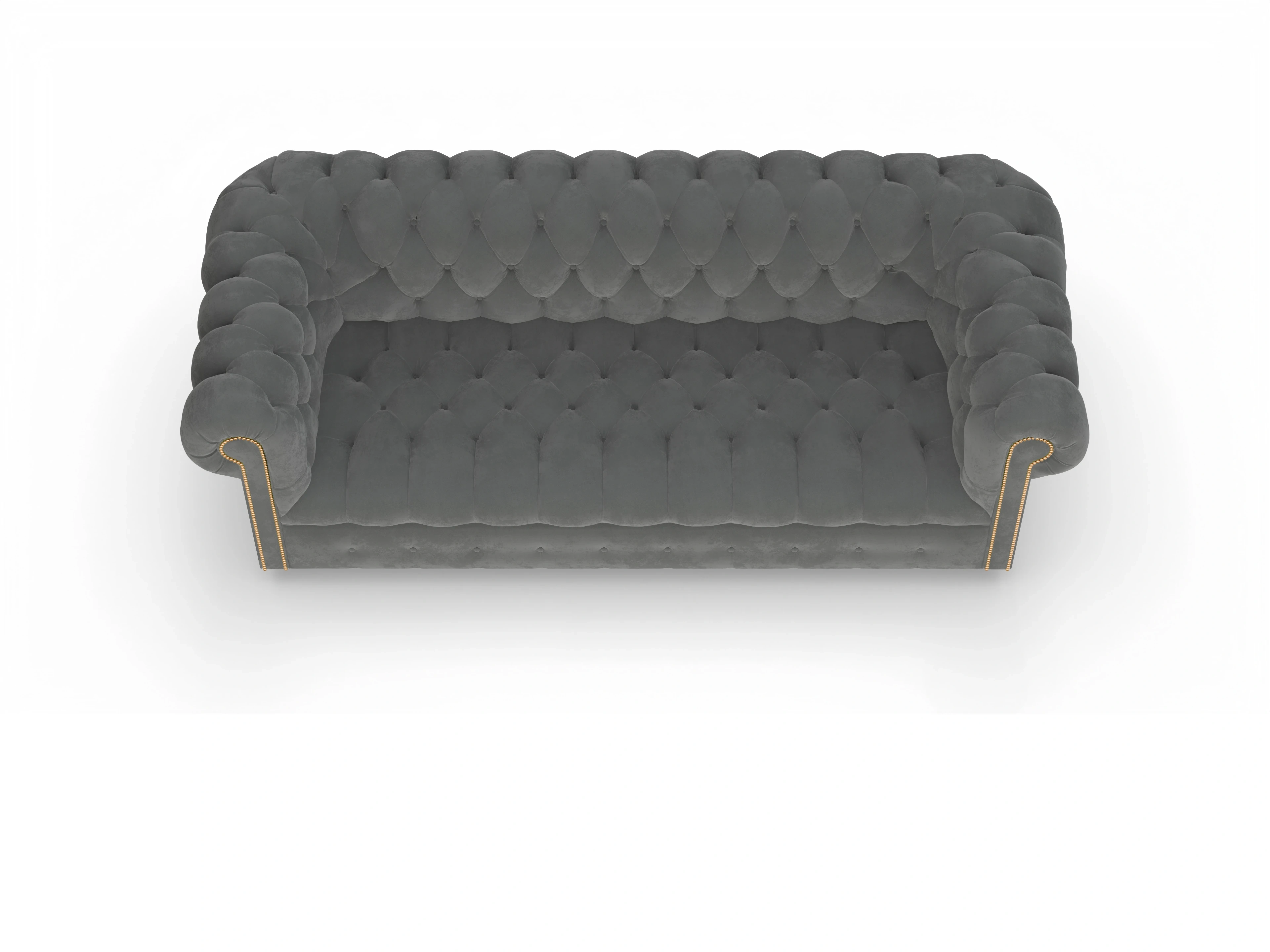 Chesterfield Bingley 3,5-Sitzer Ansicht des Produktes Bingley 3,5-Sitzer Sofa in Stoff Grau
