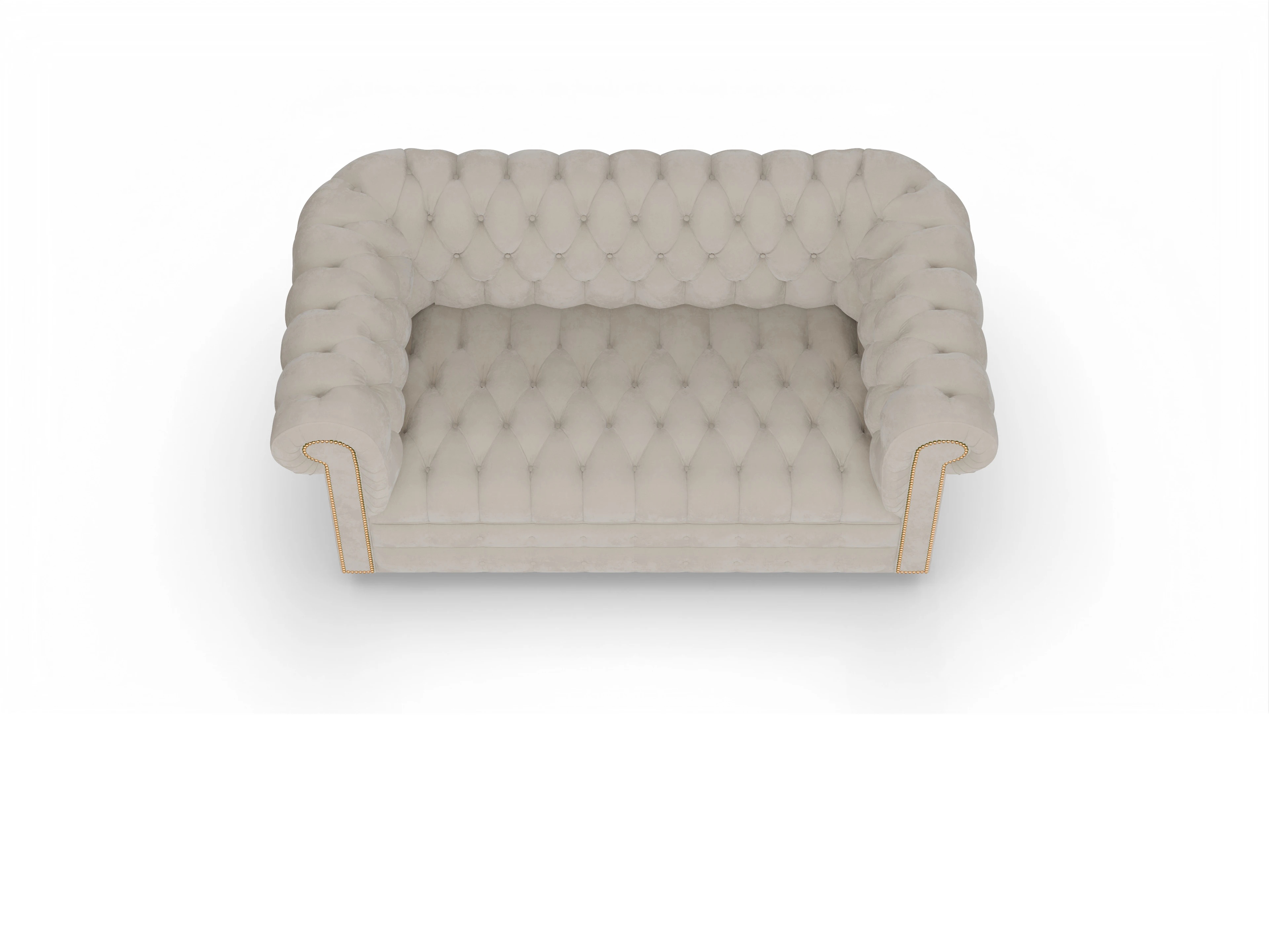 Chesterfield Osmond 2-Sitzer Ansicht des Produktes Osmond 2-Sitzer Sofa in Stoff Beige