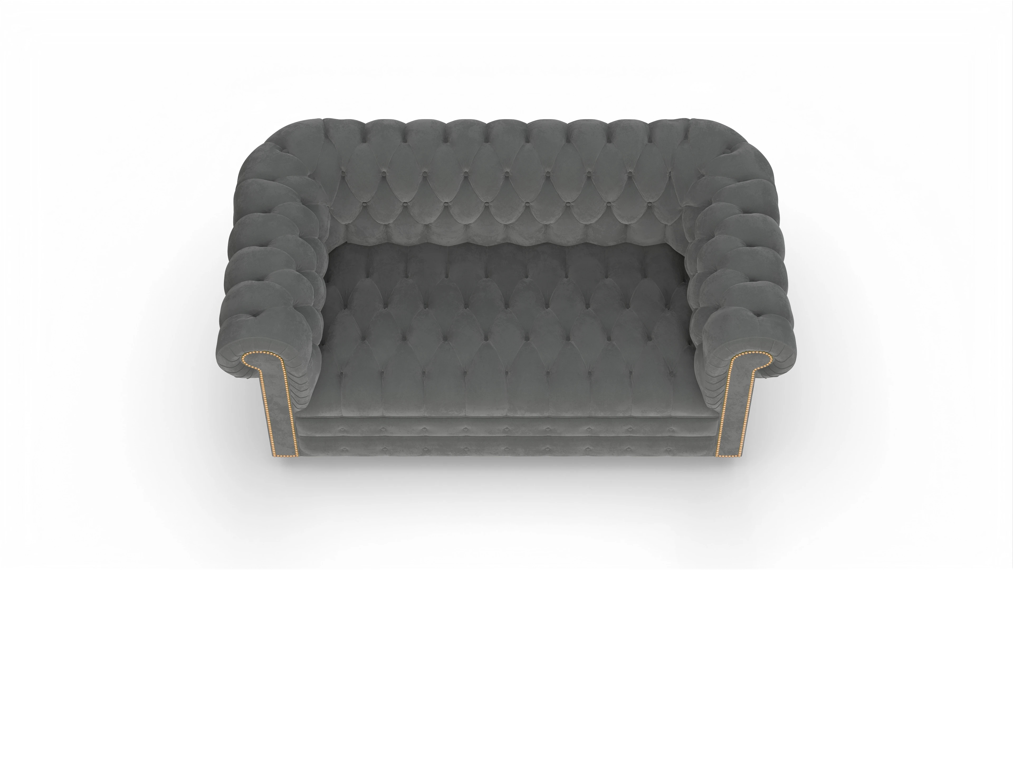 Ansicht des Produktes Osmond 2-Sitzer Sofa in Stoff Grau