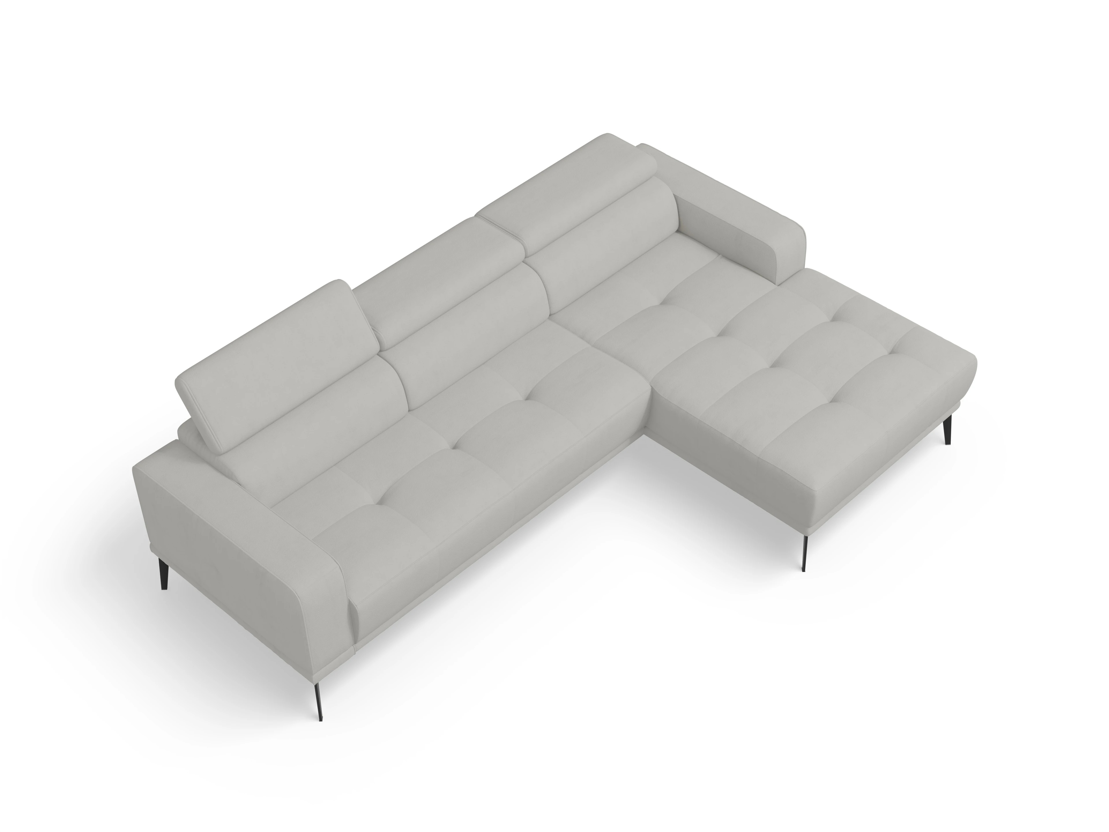 Ansicht des Produktes Marco Ecksofa rechts Abschluss offen in Stoff Beige