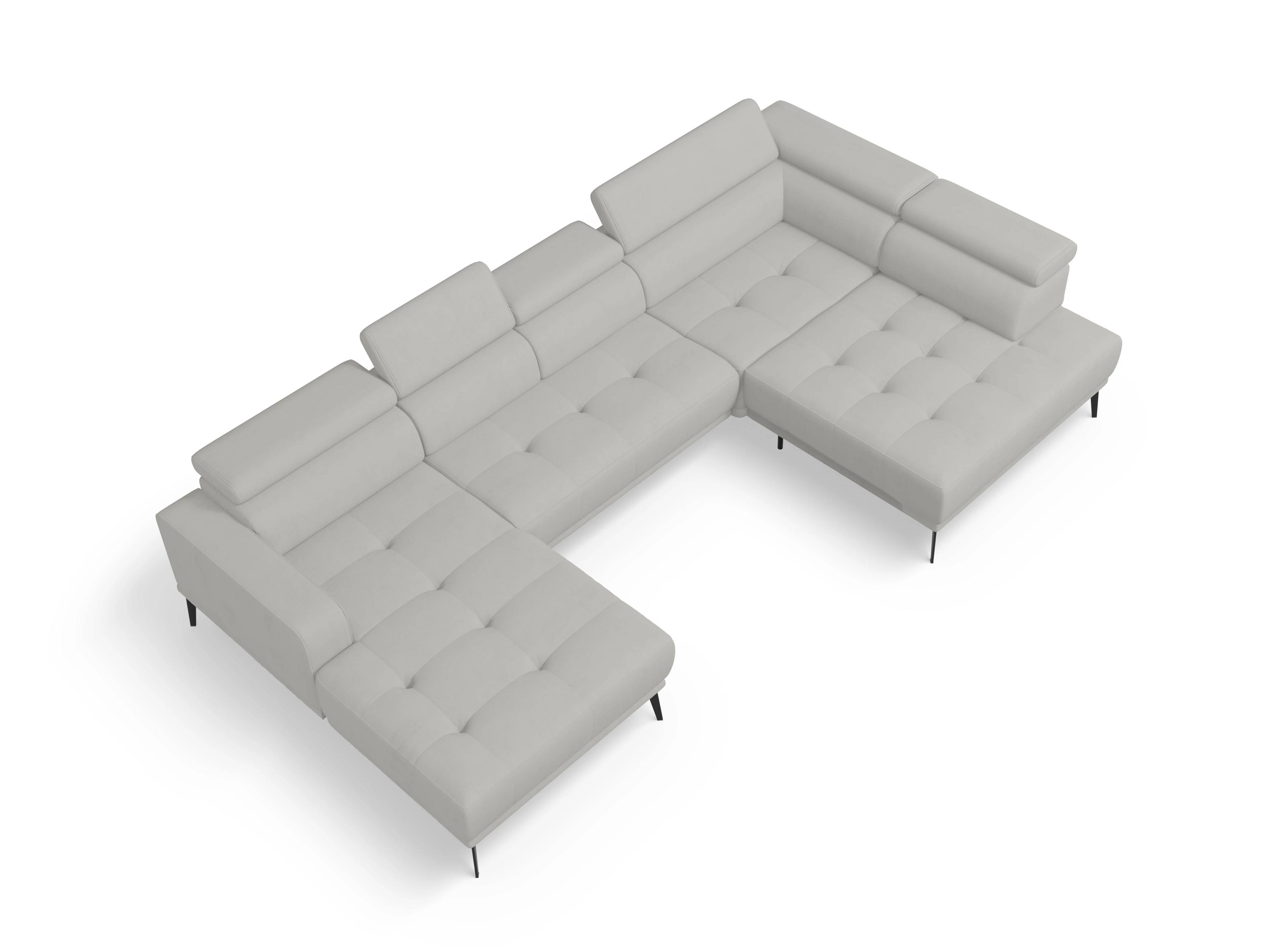 Marco LO Aho gr Small R Ansicht des Produktes Marco Wohnlandschaft offen beidseitig in Stoff Beige