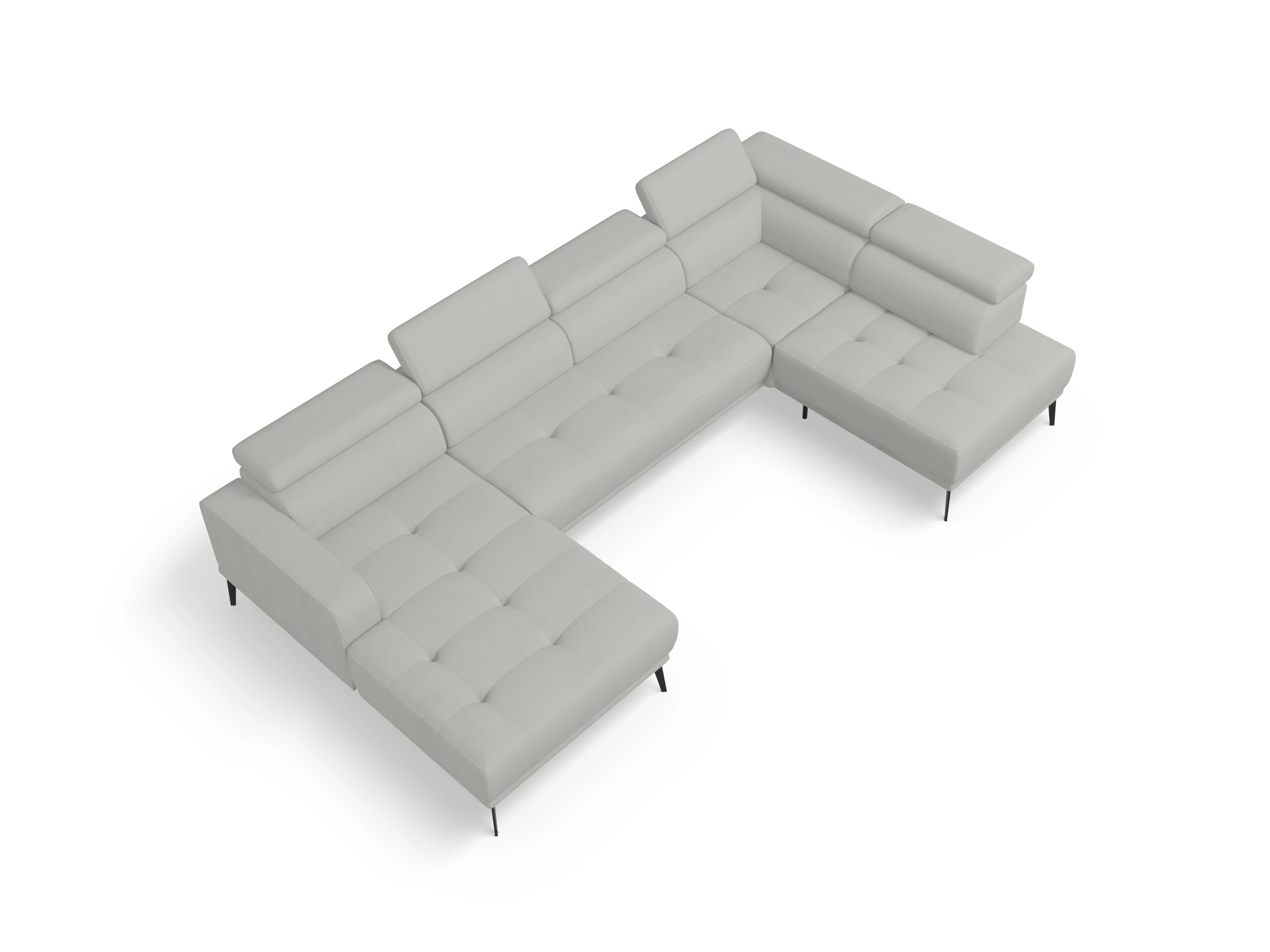 Ansicht des Produktes Marco Wohnlandschaft offen beidseitig in Stoff Beige