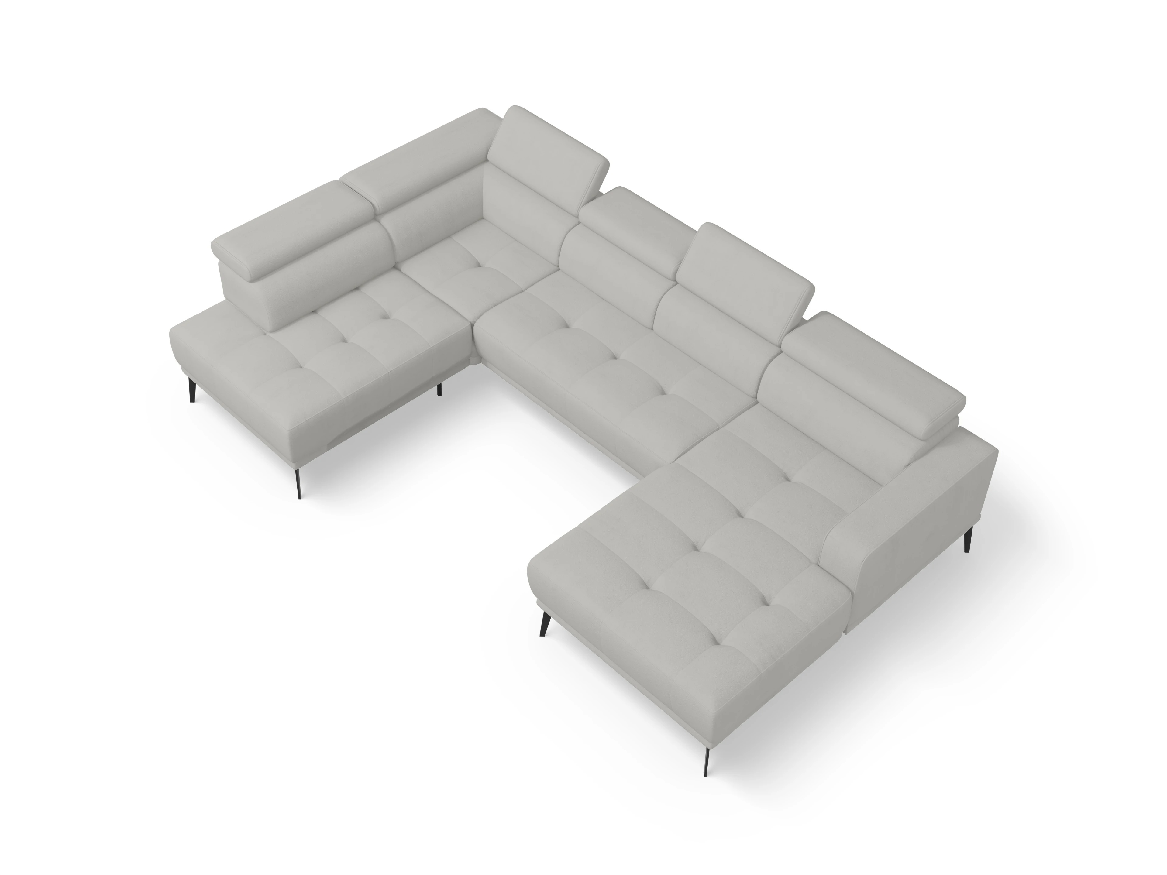 Ansicht des Produktes Marco Wohnlandschaft offen beidseitig in Stoff Beige