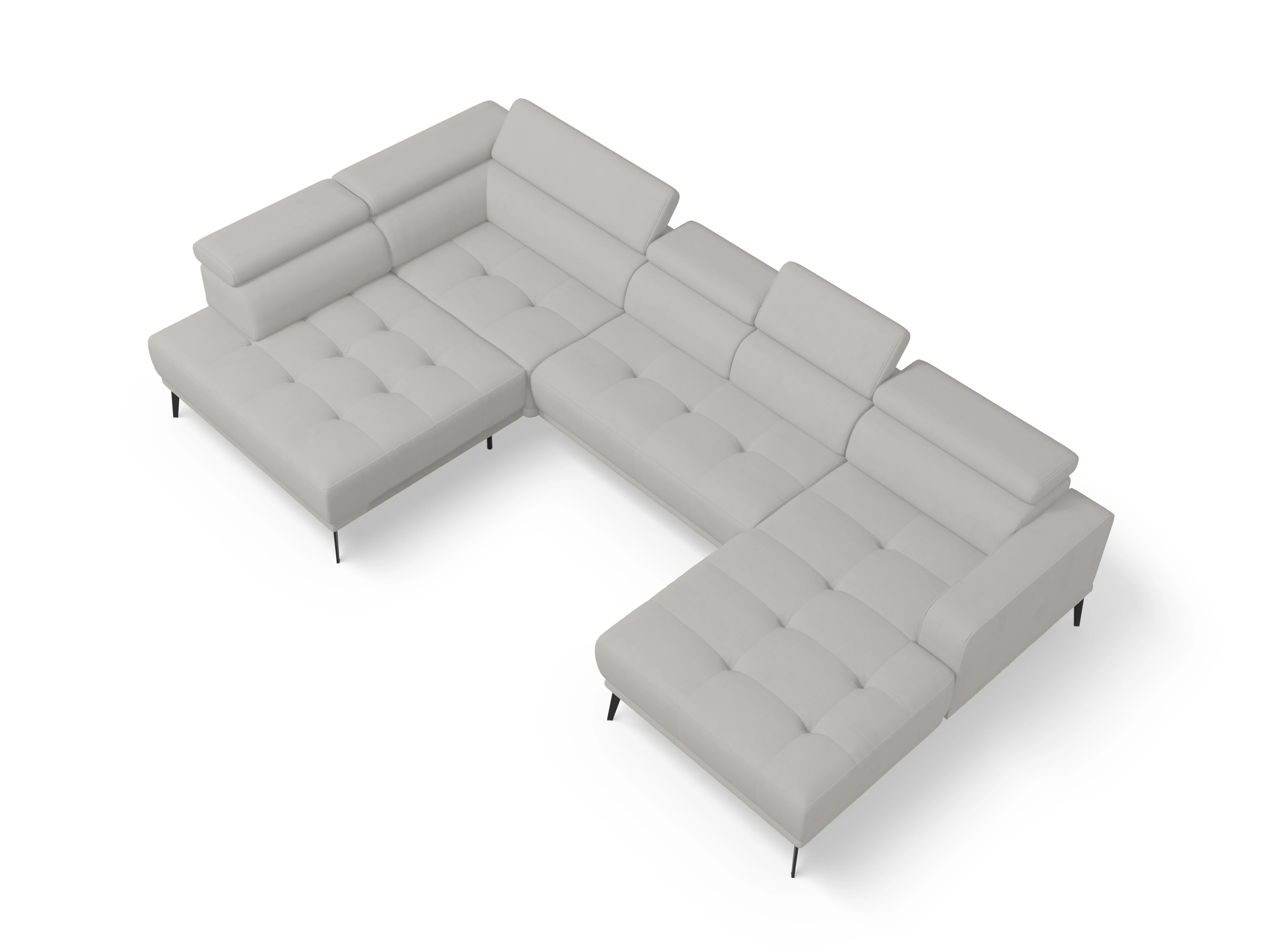 Ansicht des Produktes Marco Wohnlandschaft offen beidseitig in Stoff Beige
