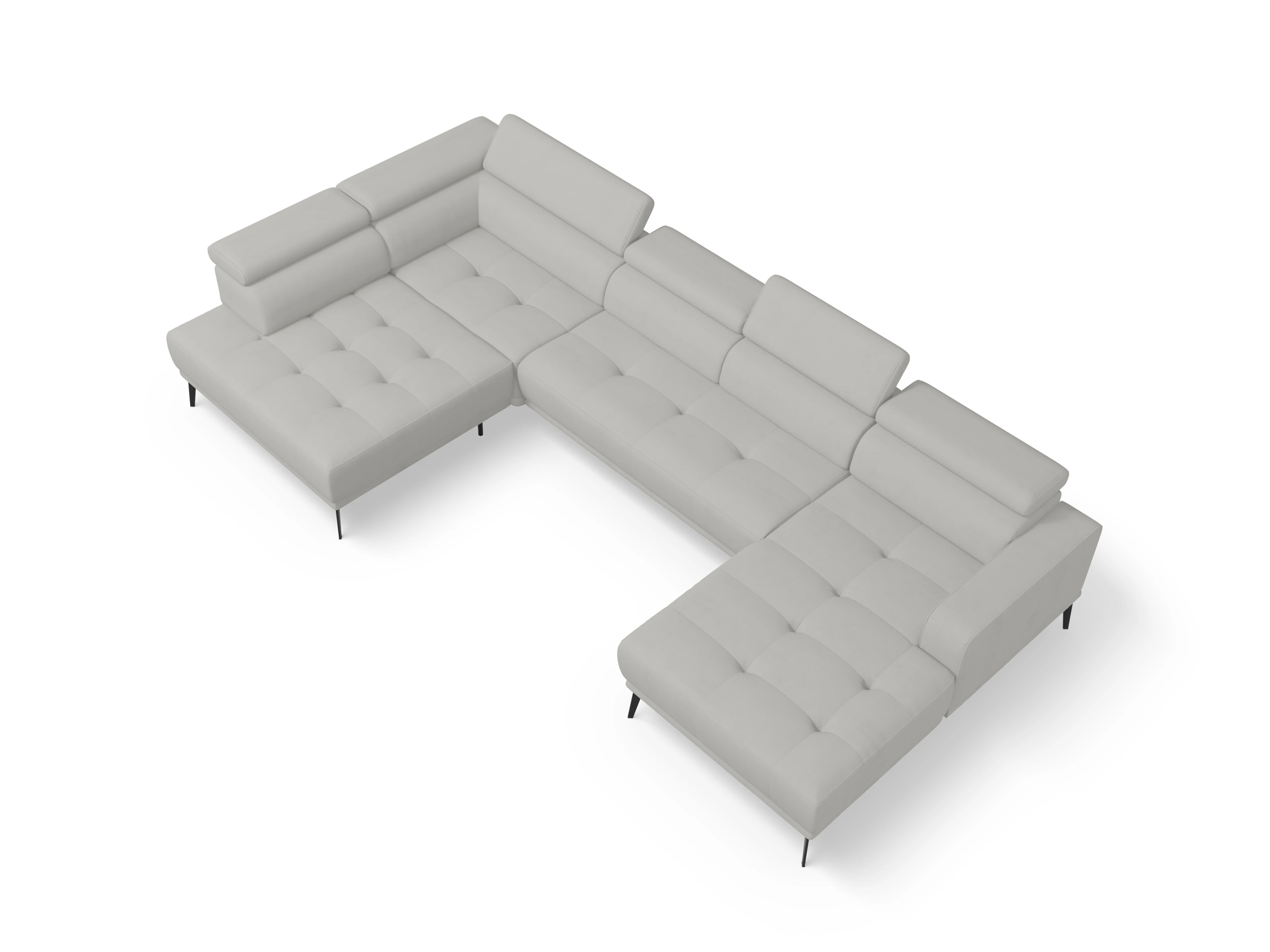 Ansicht des Produktes Marco Wohnlandschaft offen beidseitig in Stoff Beige