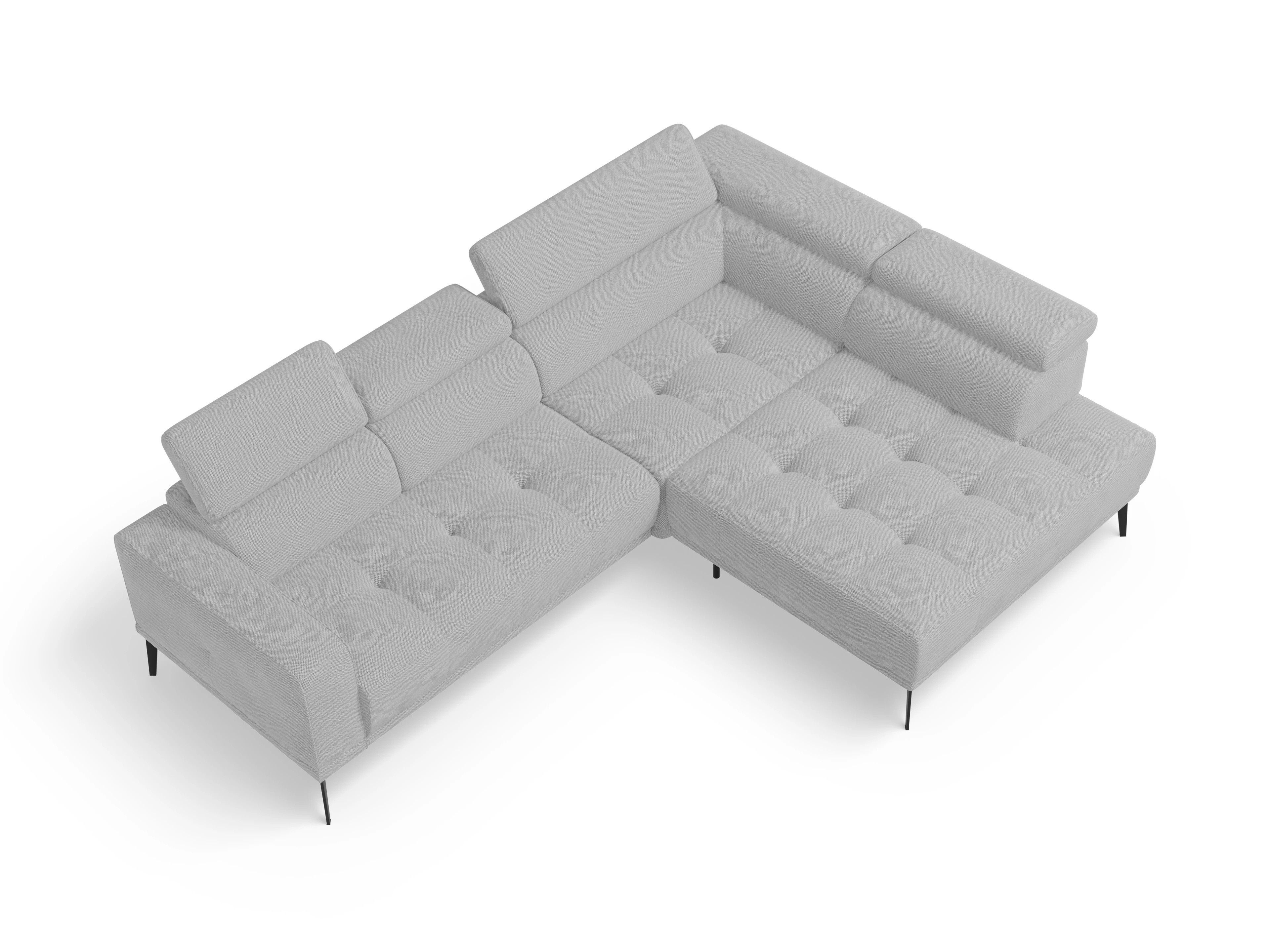 Ansicht des Produktes Marco Ecksofa rechts Abschluss offen in Stoff Beige