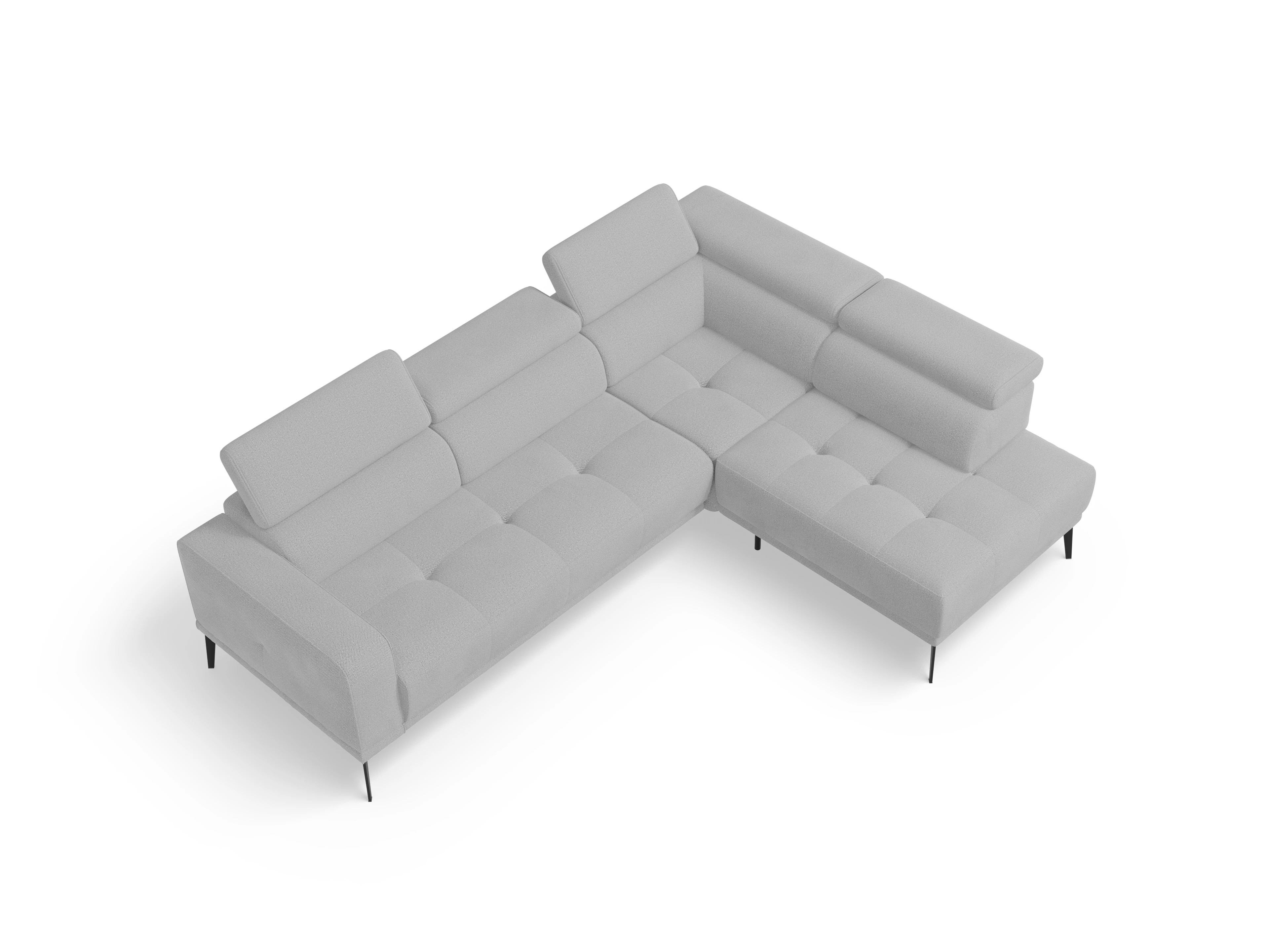 Ansicht des Produktes Marco Ecksofa rechts Abschluss offen in Stoff Beige