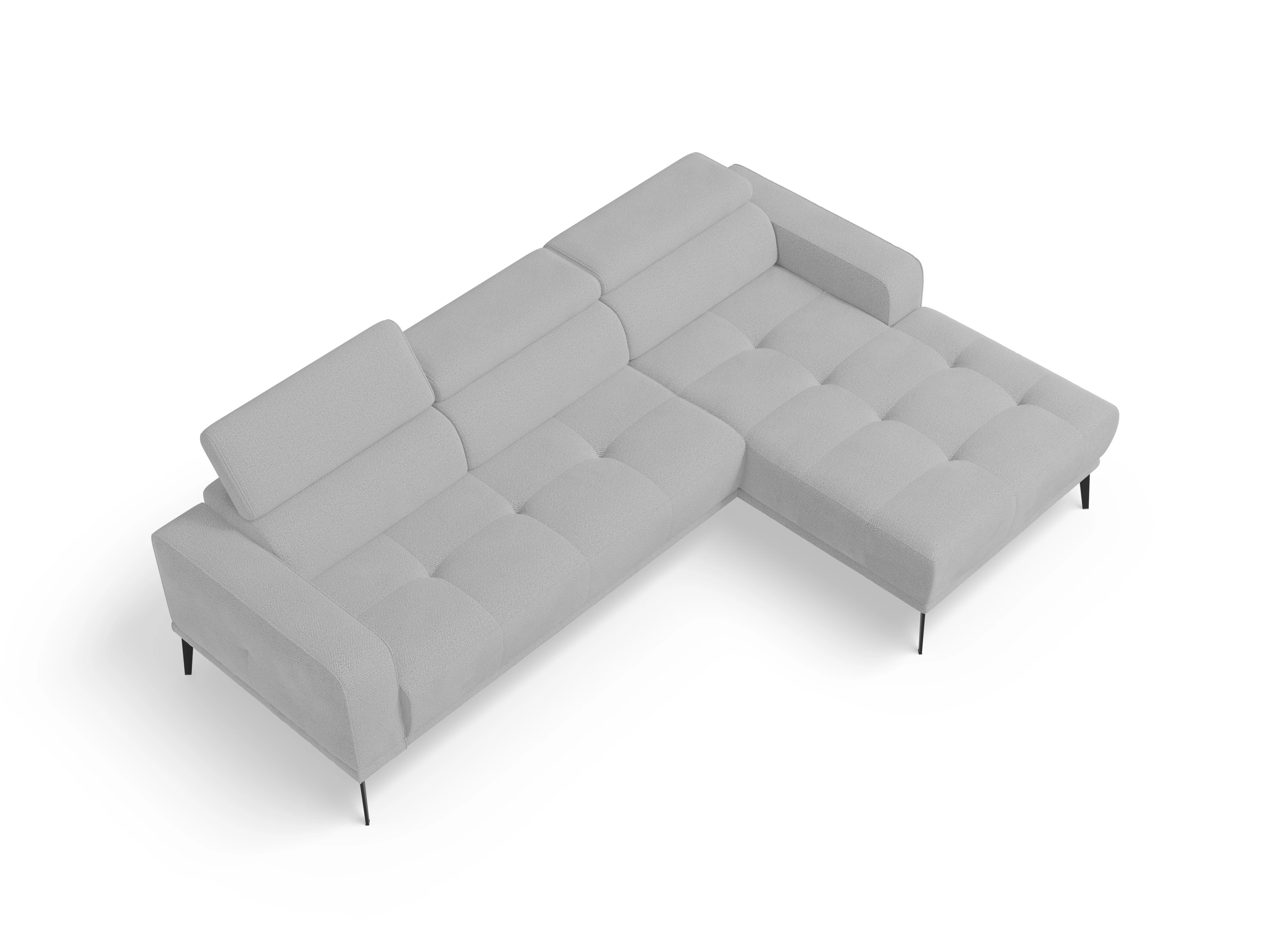 Ansicht des Produktes Marco Ecksofa rechts Abschluss offen in Stoff Beige