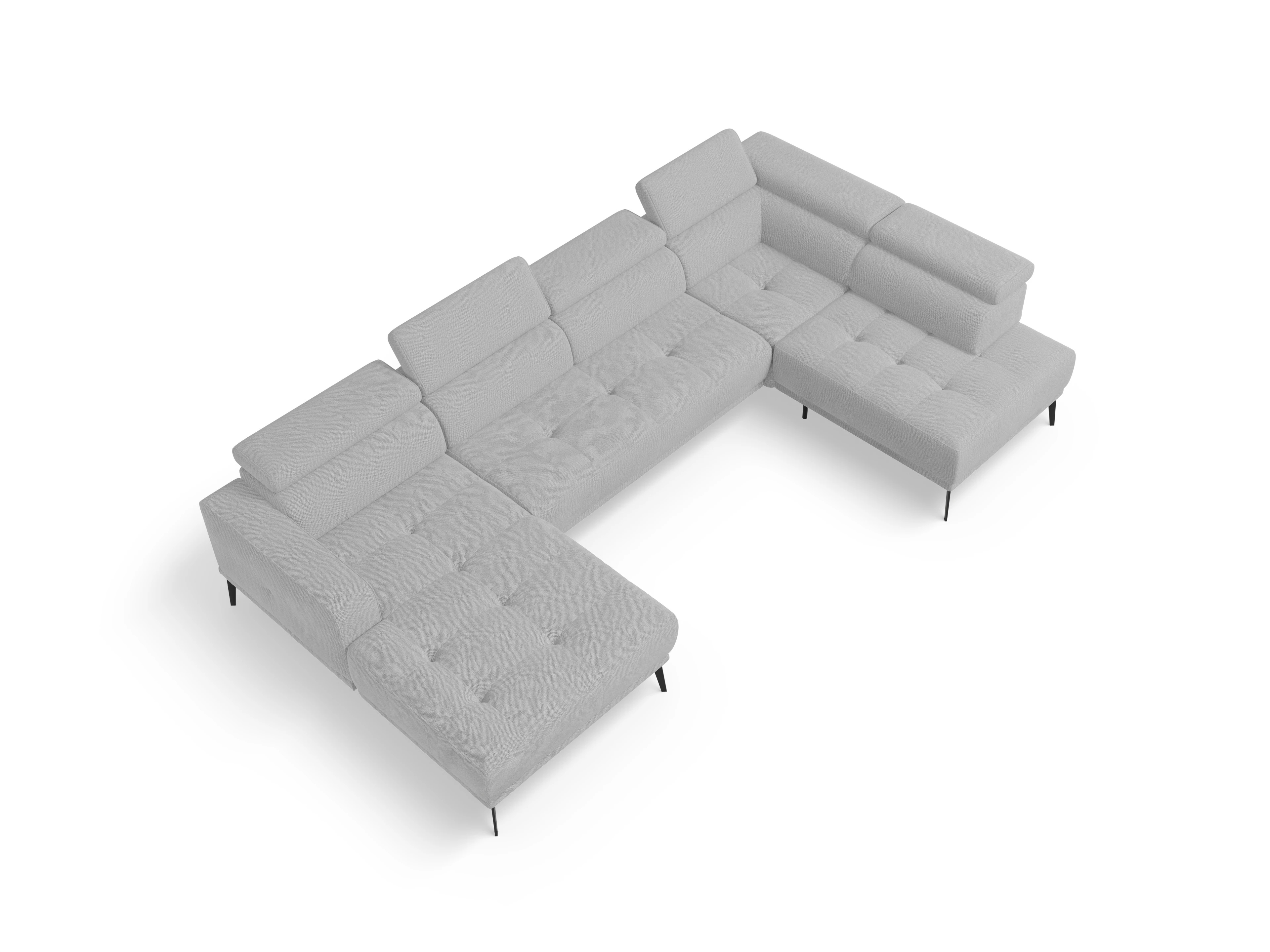 Ansicht des Produktes Marco Wohnlandschaft offen beidseitig in Stoff Beige