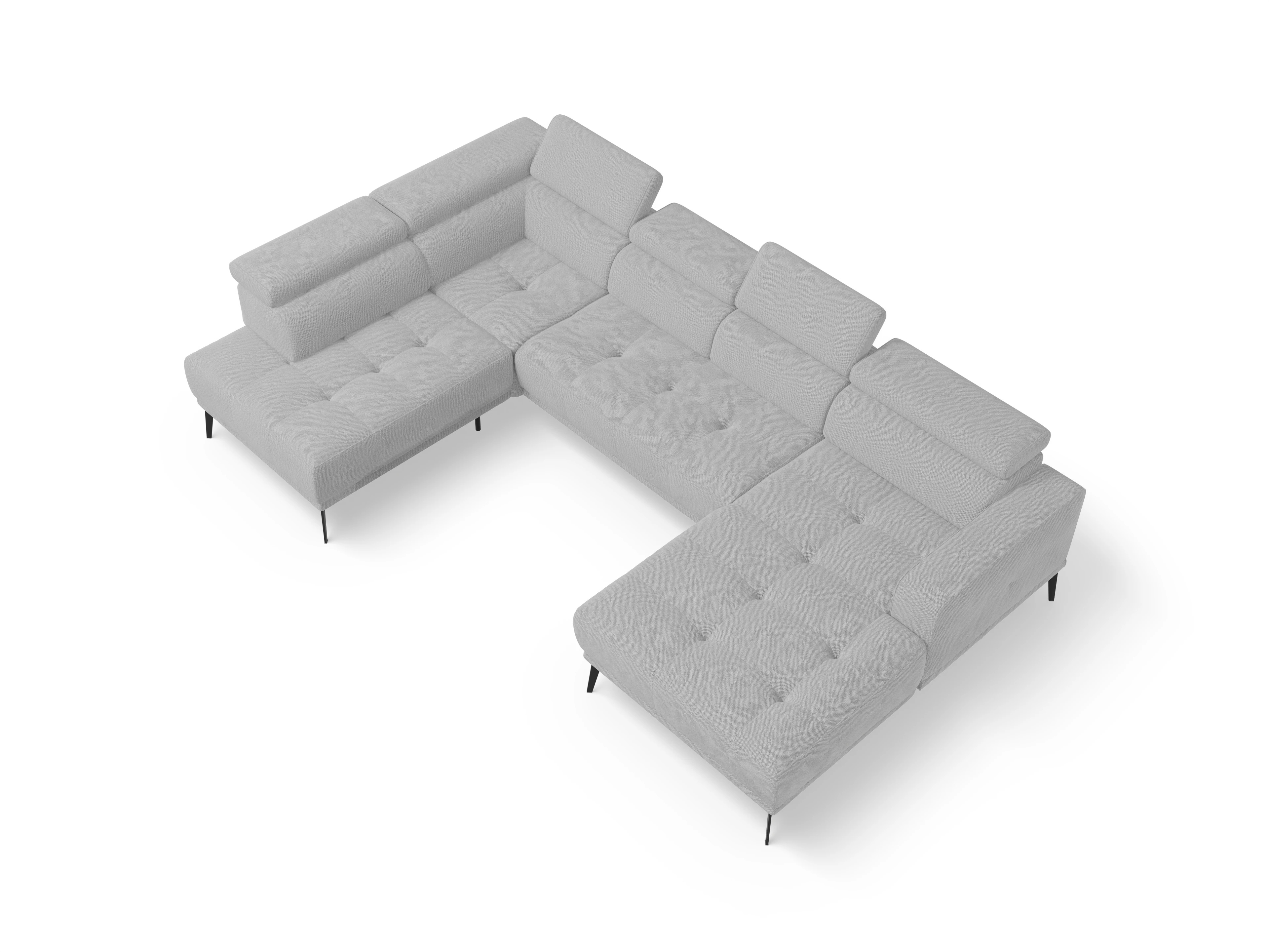 Ansicht des Produktes Marco Wohnlandschaft offen beidseitig in Stoff Beige