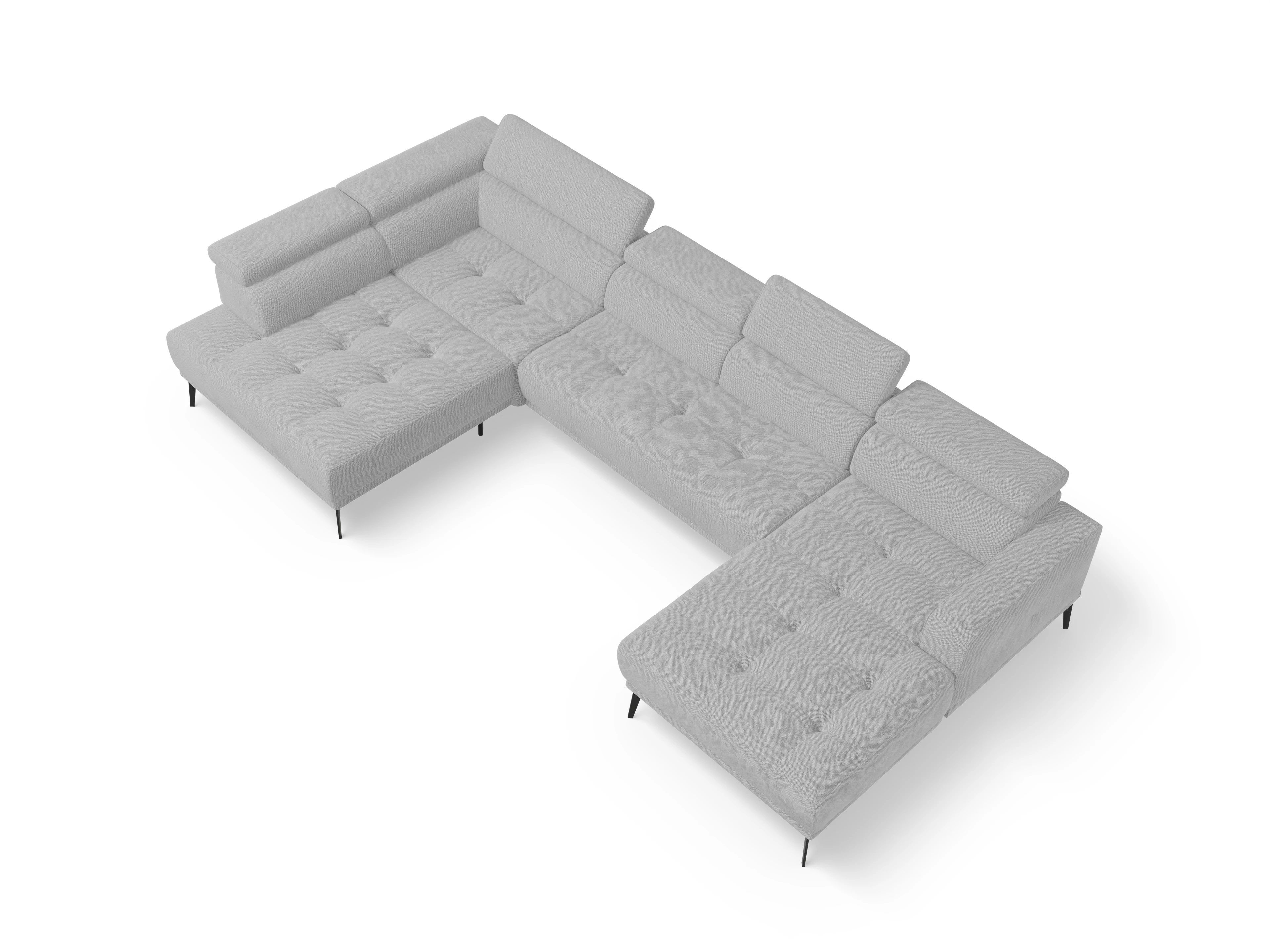 Ansicht des Produktes Marco Wohnlandschaft offen beidseitig in Stoff Beige