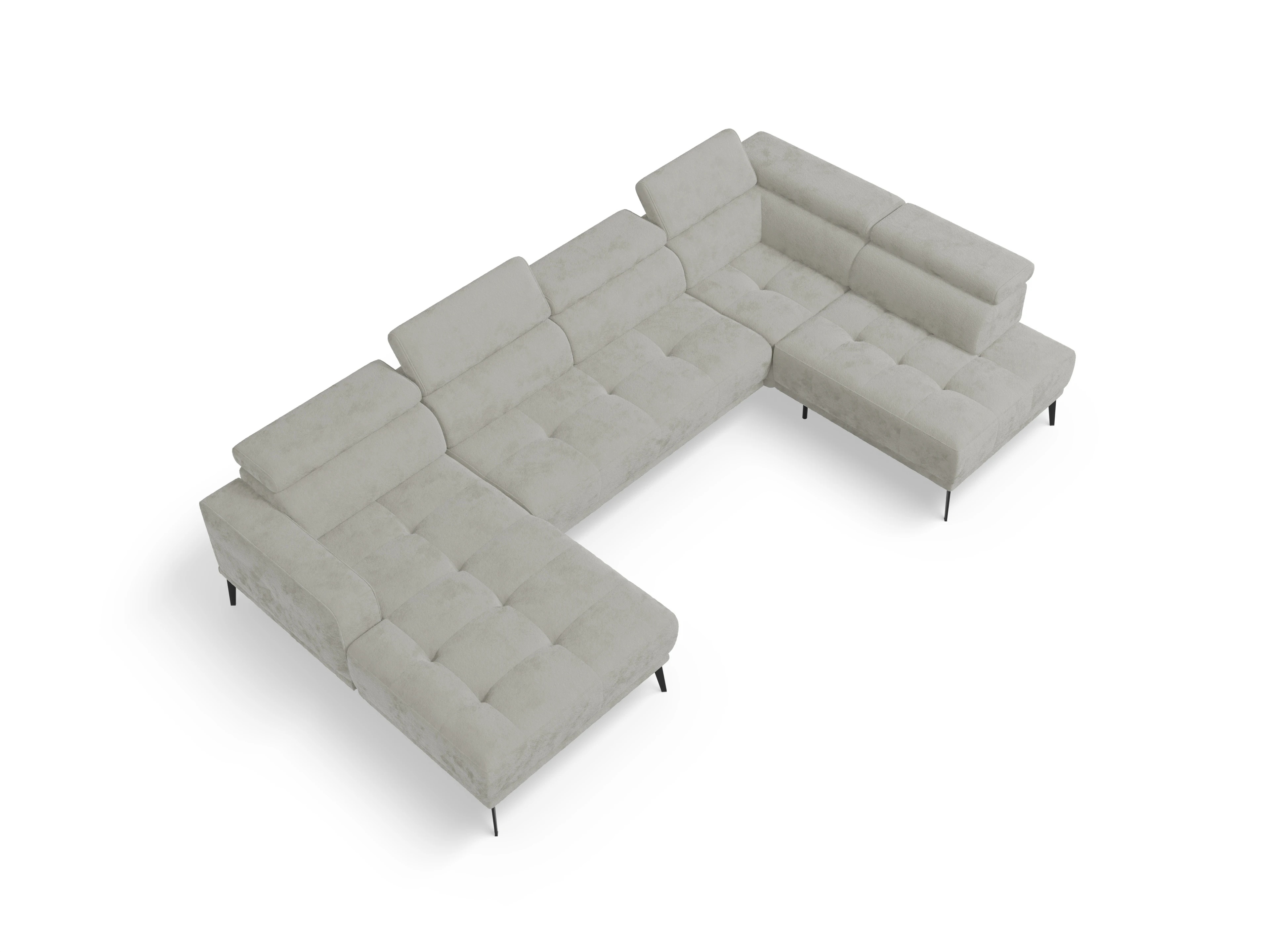 Ansicht des Produktes Marco Wohnlandschaft offen beidseitig in Stoff Beige