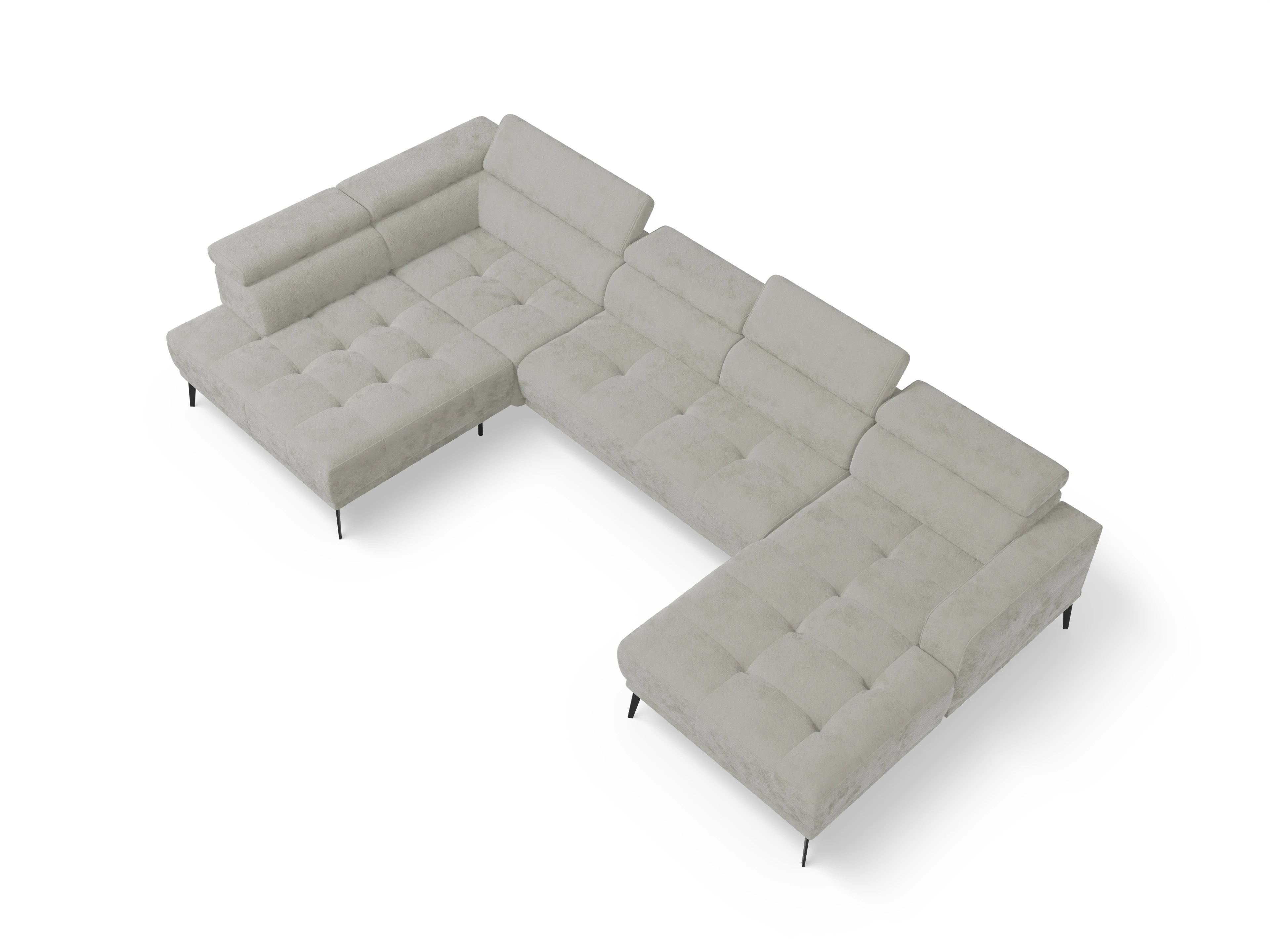 Ansicht des Produktes Marco Wohnlandschaft offen beidseitig in Stoff Beige