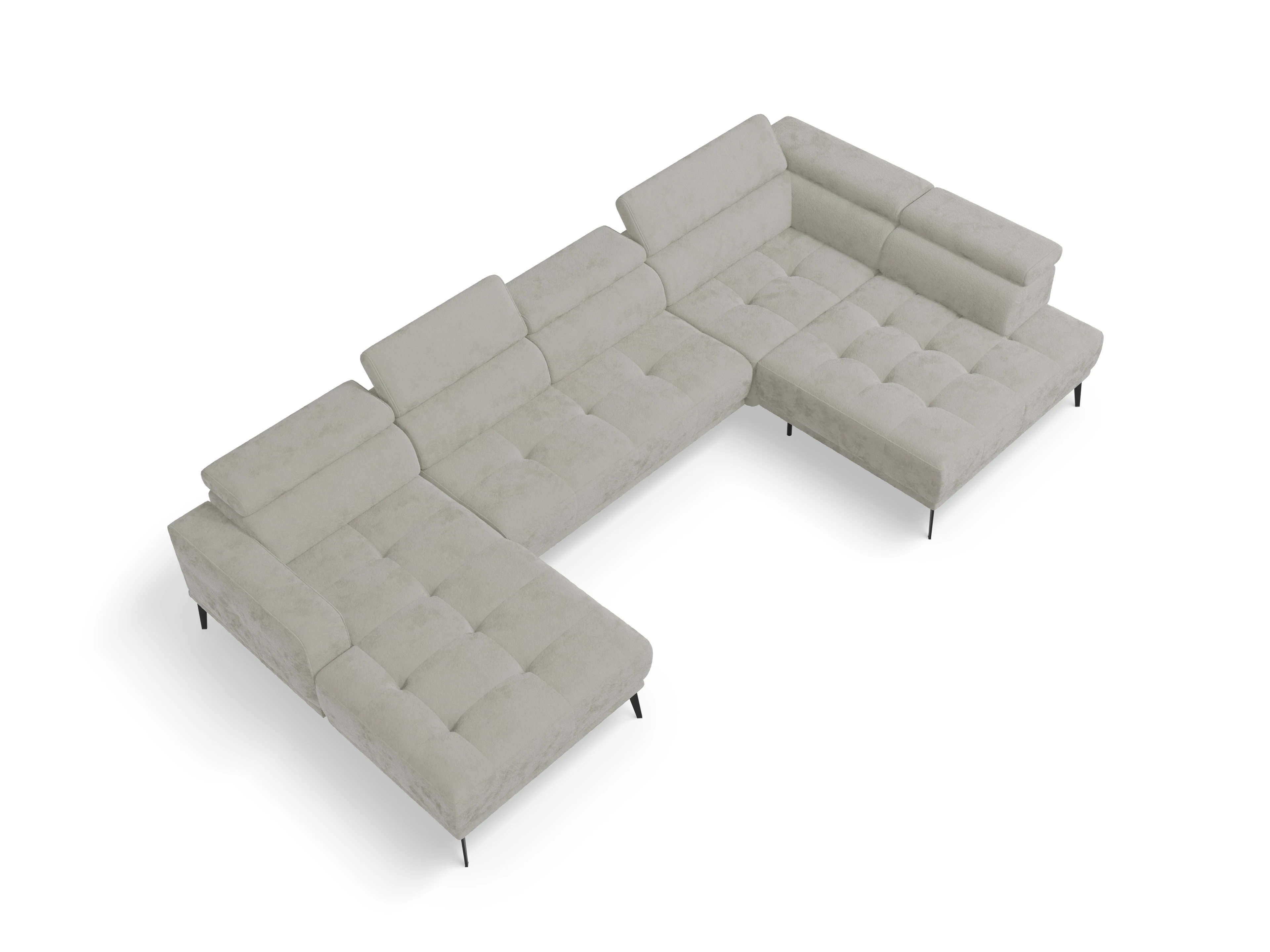 Ansicht des Produktes Marco Wohnlandschaft offen beidseitig in Stoff Beige
