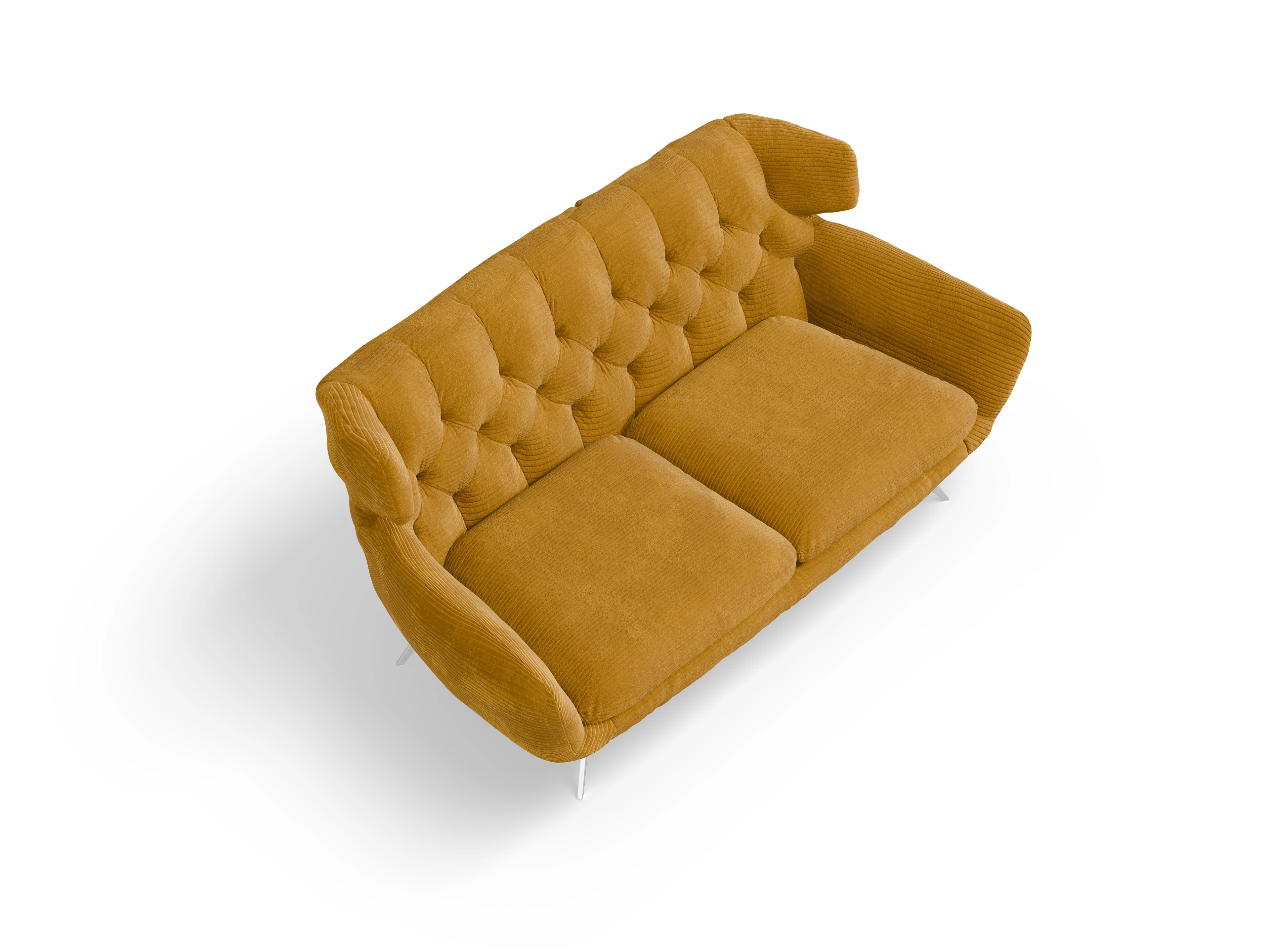 Seca 2-Sitzer Sofa Ansicht des Produktes Seca 2-Sitzer Sofa in Stoff Gelb