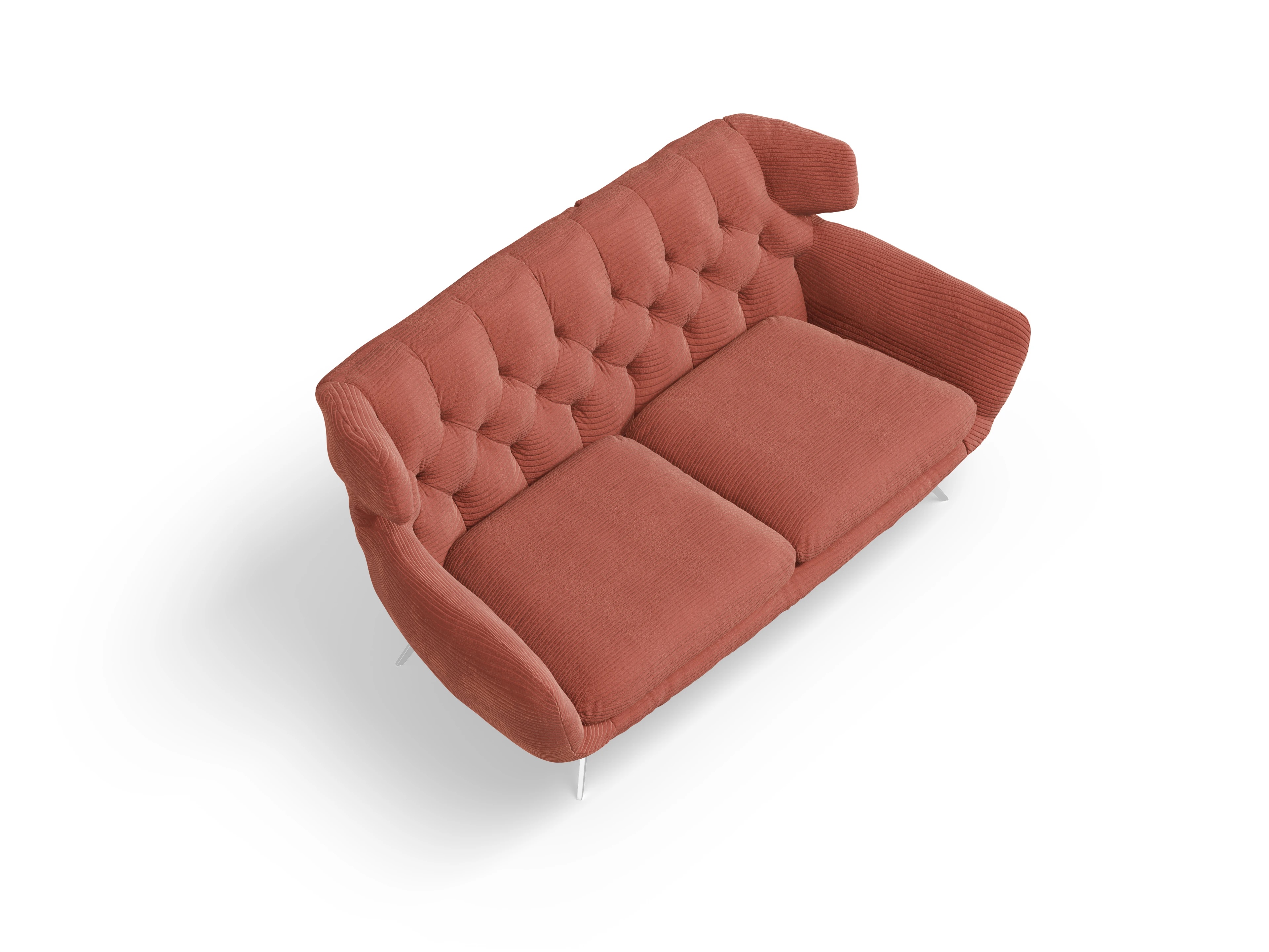 Ansicht des Produktes Seca 2-Sitzer Sofa in Stoff Orange