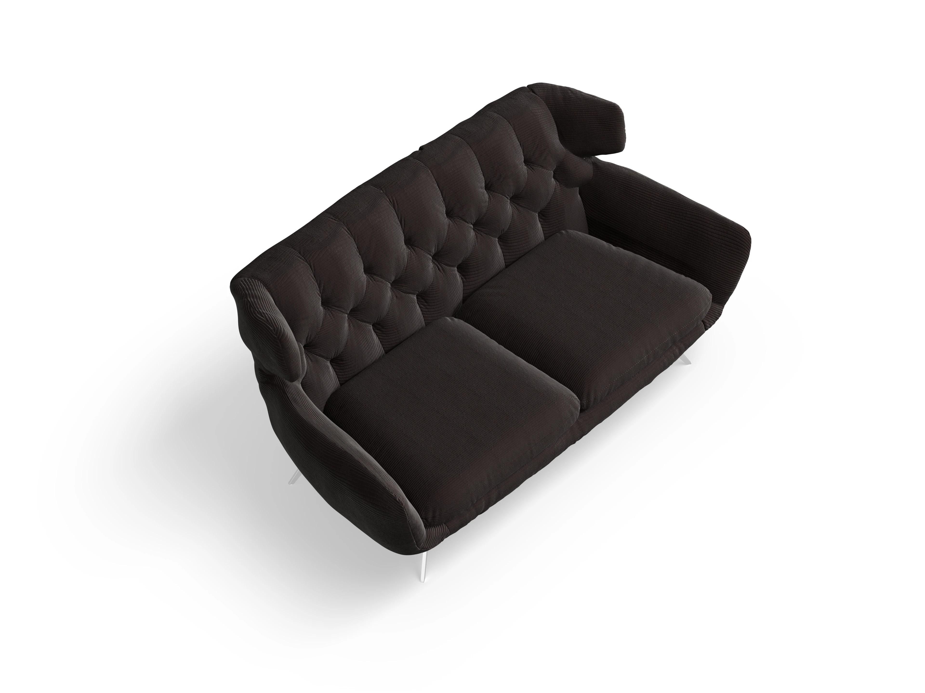 Seca 2-Sitzer Sofa Ansicht des Produktes Seca 2-Sitzer Sofa in Stoff Braun