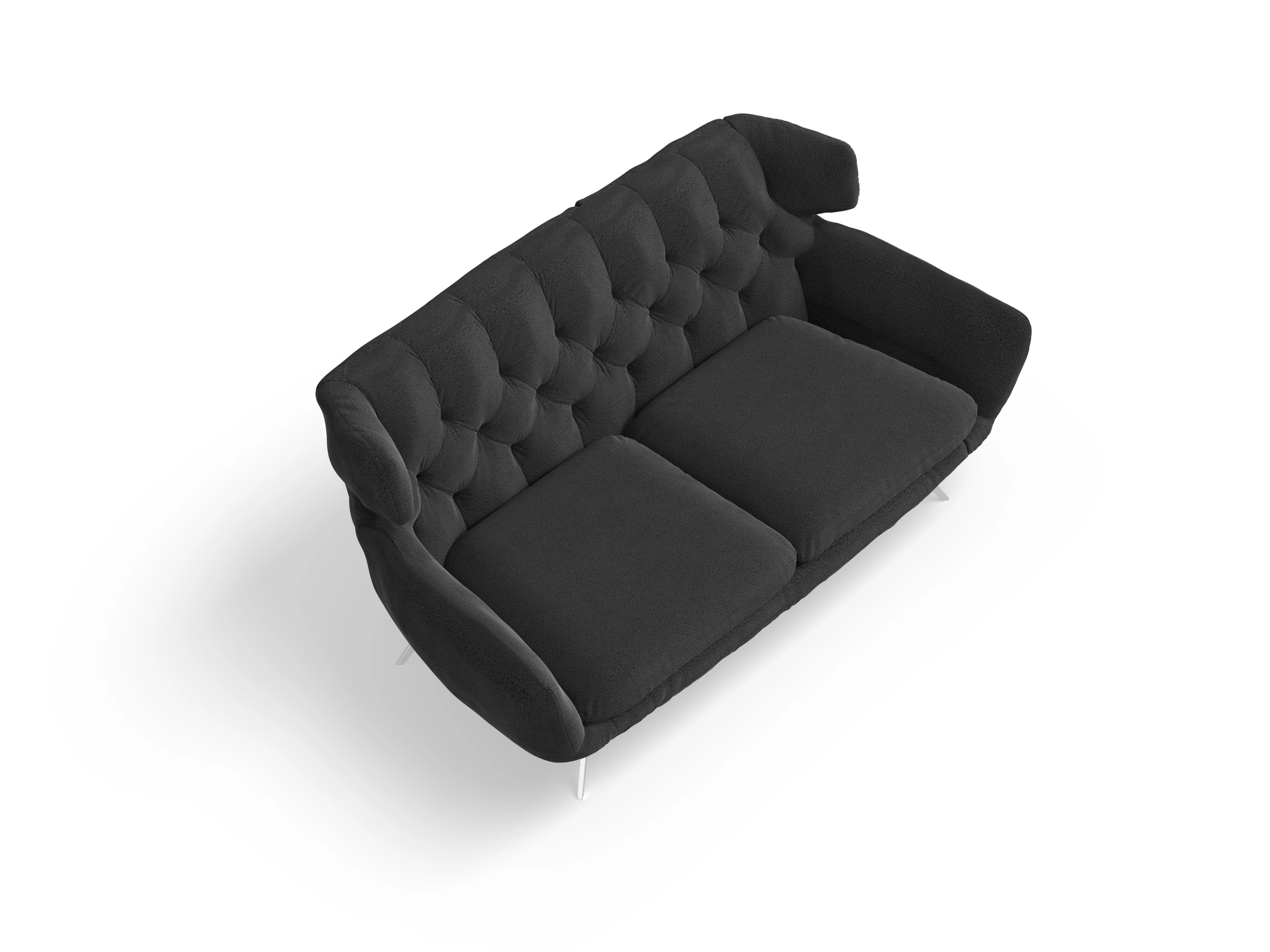 Seca 2-Sitzer Sofa Ansicht des Produktes Seca 2-Sitzer Sofa in Stoff Schwarz