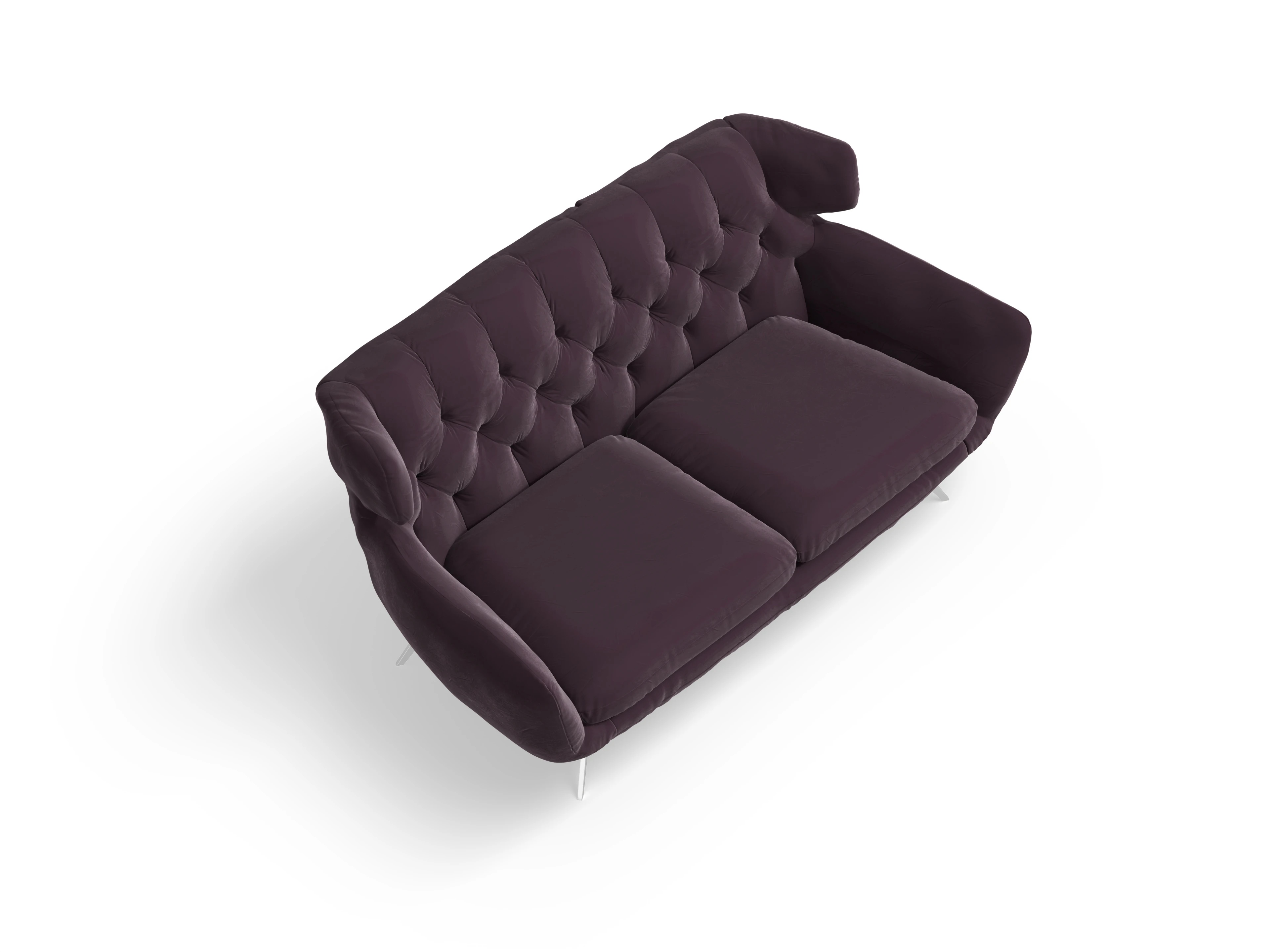 Seca 2-Sitzer Sofa Ansicht des Produktes Seca 2-Sitzer Sofa in Stoff Lila