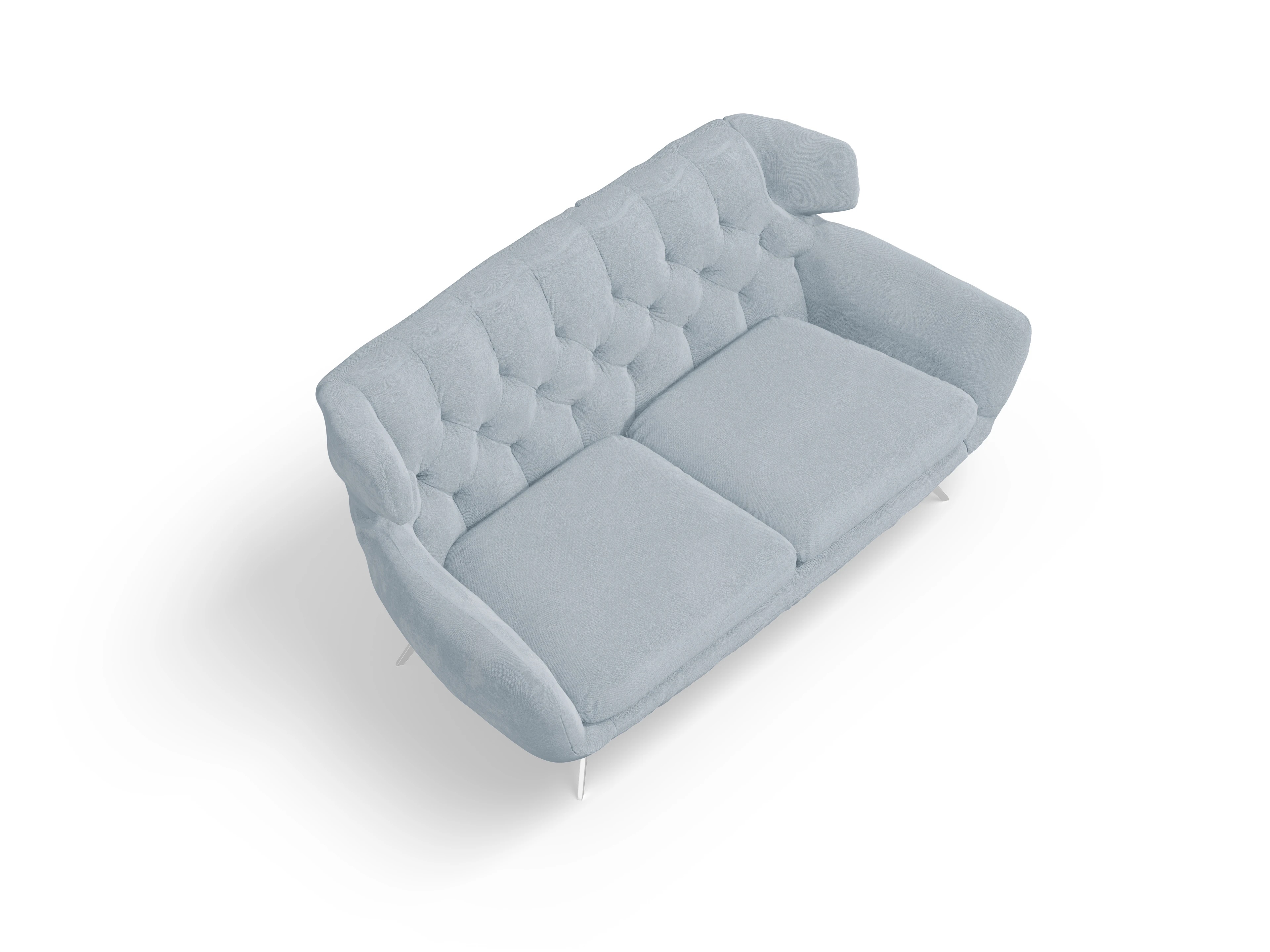Ansicht des Produktes Seca 2-Sitzer Sofa in Stoff Blau